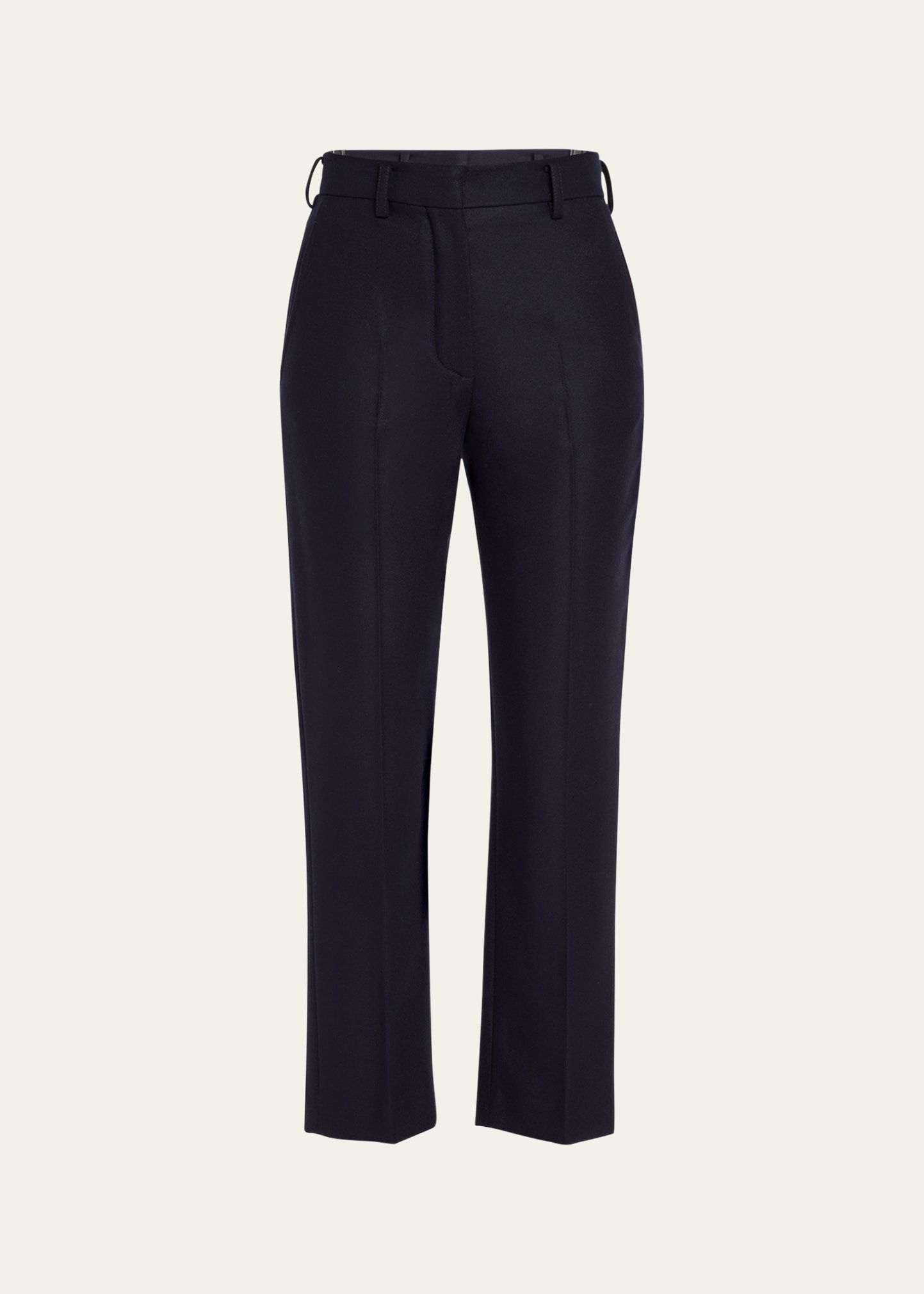 Doyle Cashmere Flannel Straight-Leg Ankle Trousers - 1