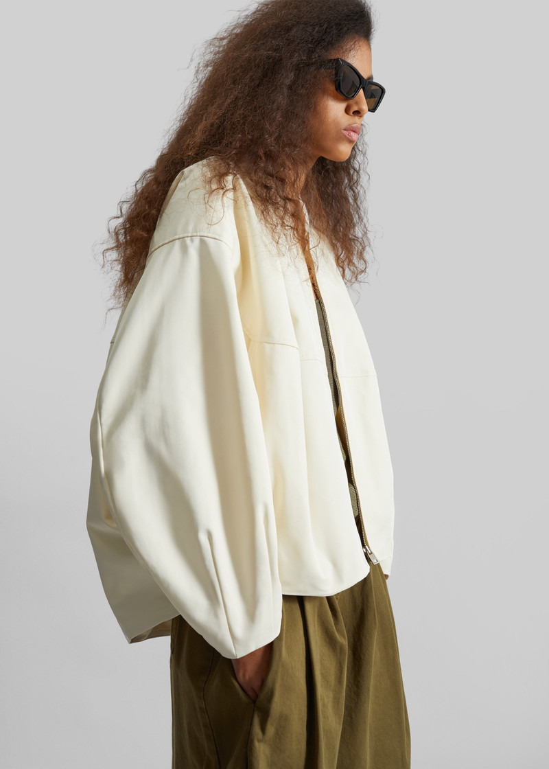 Marslev Cocoon Jacket - Cream 4