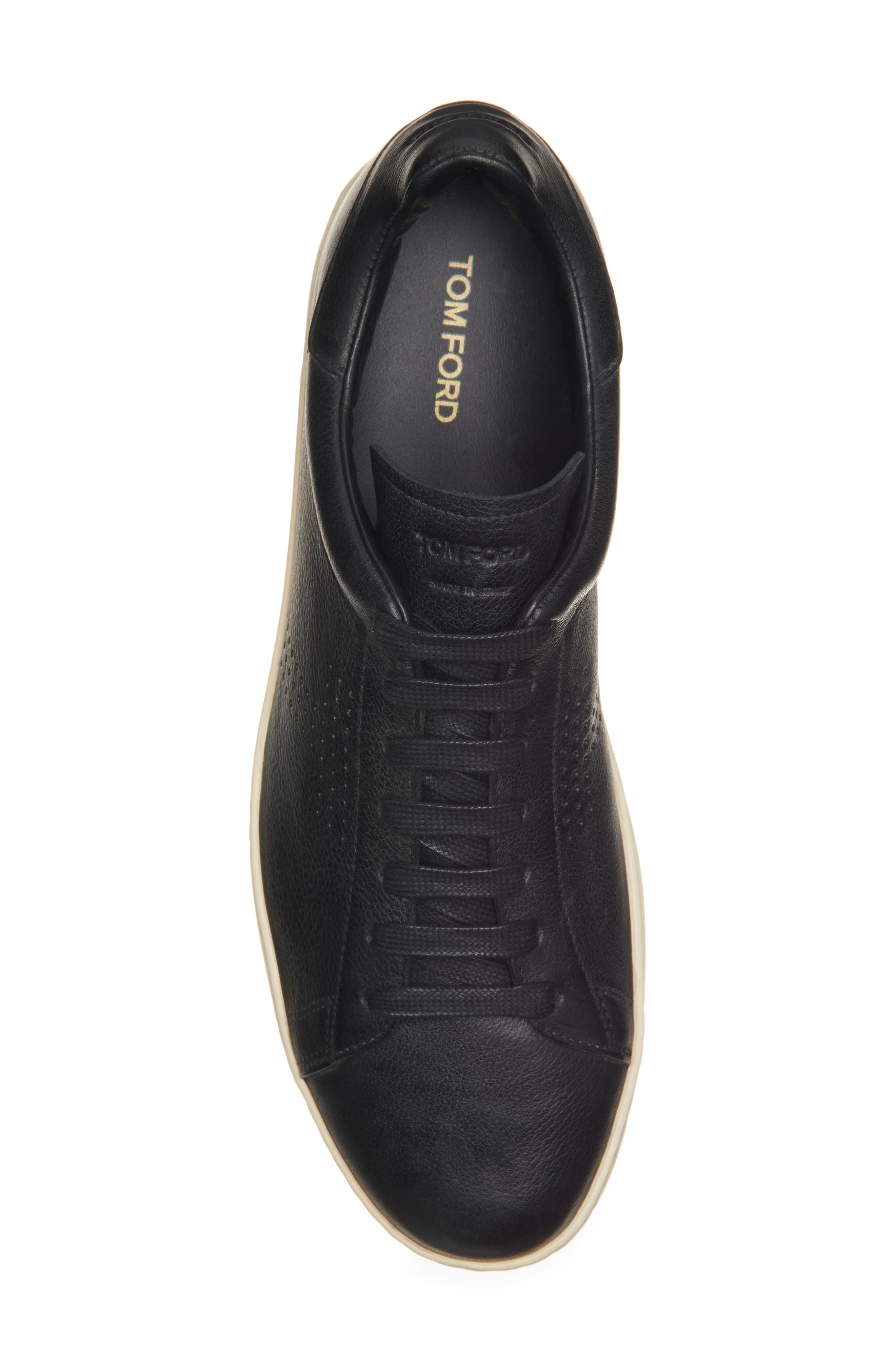TOM FORD Warwick Sneaker in 3Nw02 Black/Cream at Nordstrom - 5