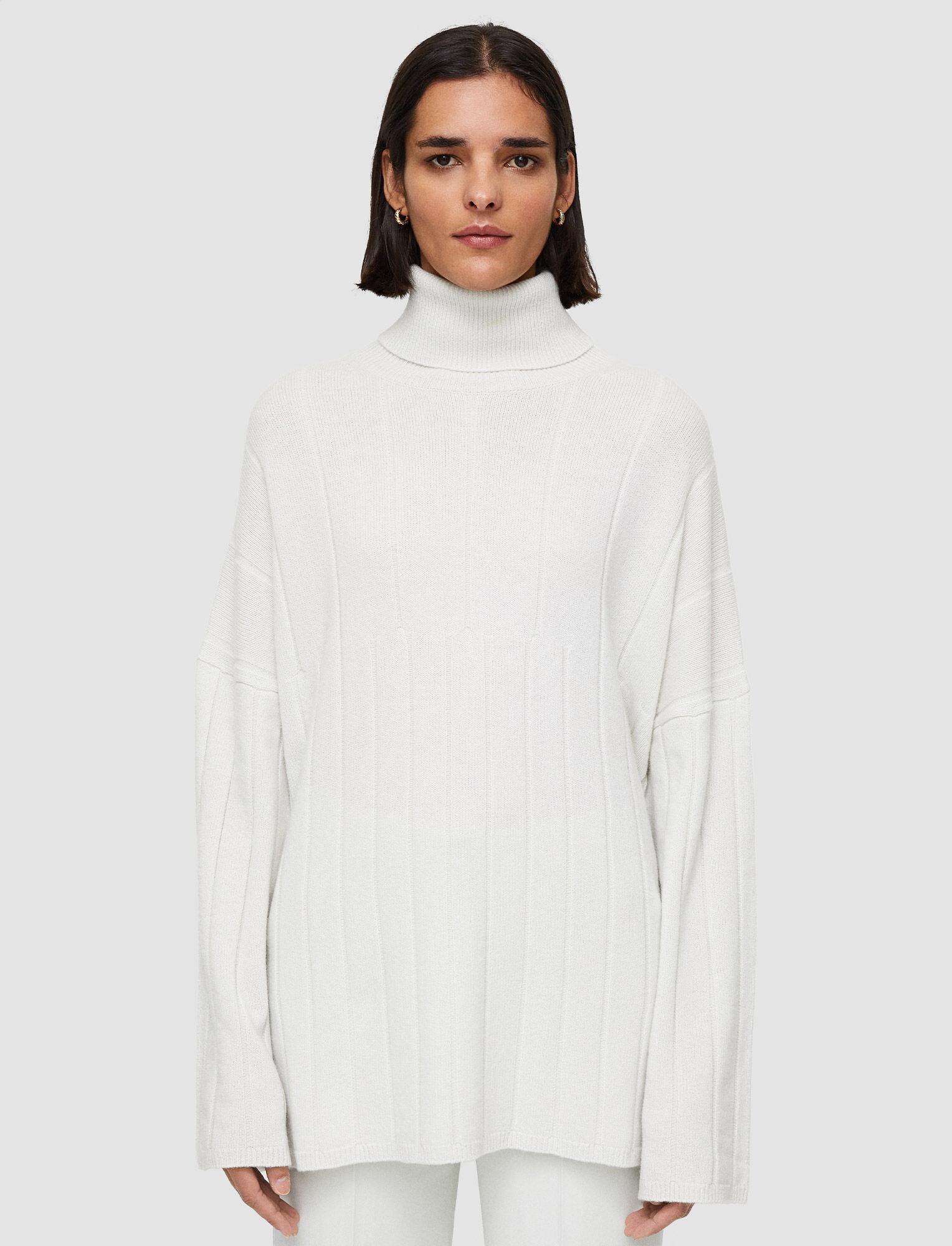 Oversize Knit Poncho Jumper - 3