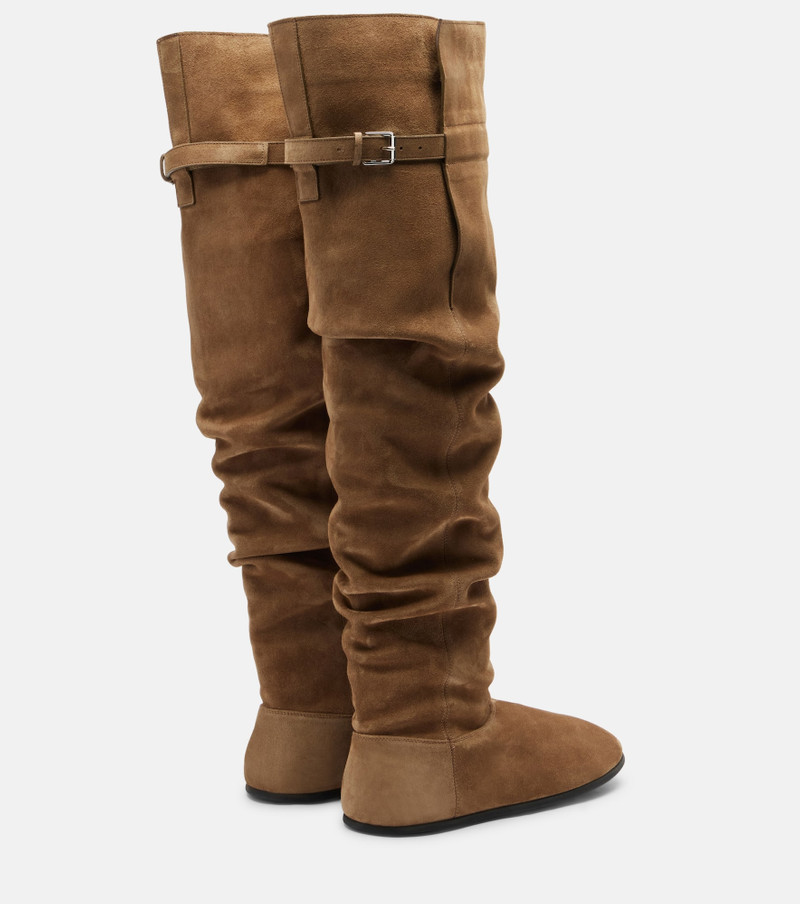 CHRISTEN Big Boot suede over-the-knee boots outlook
