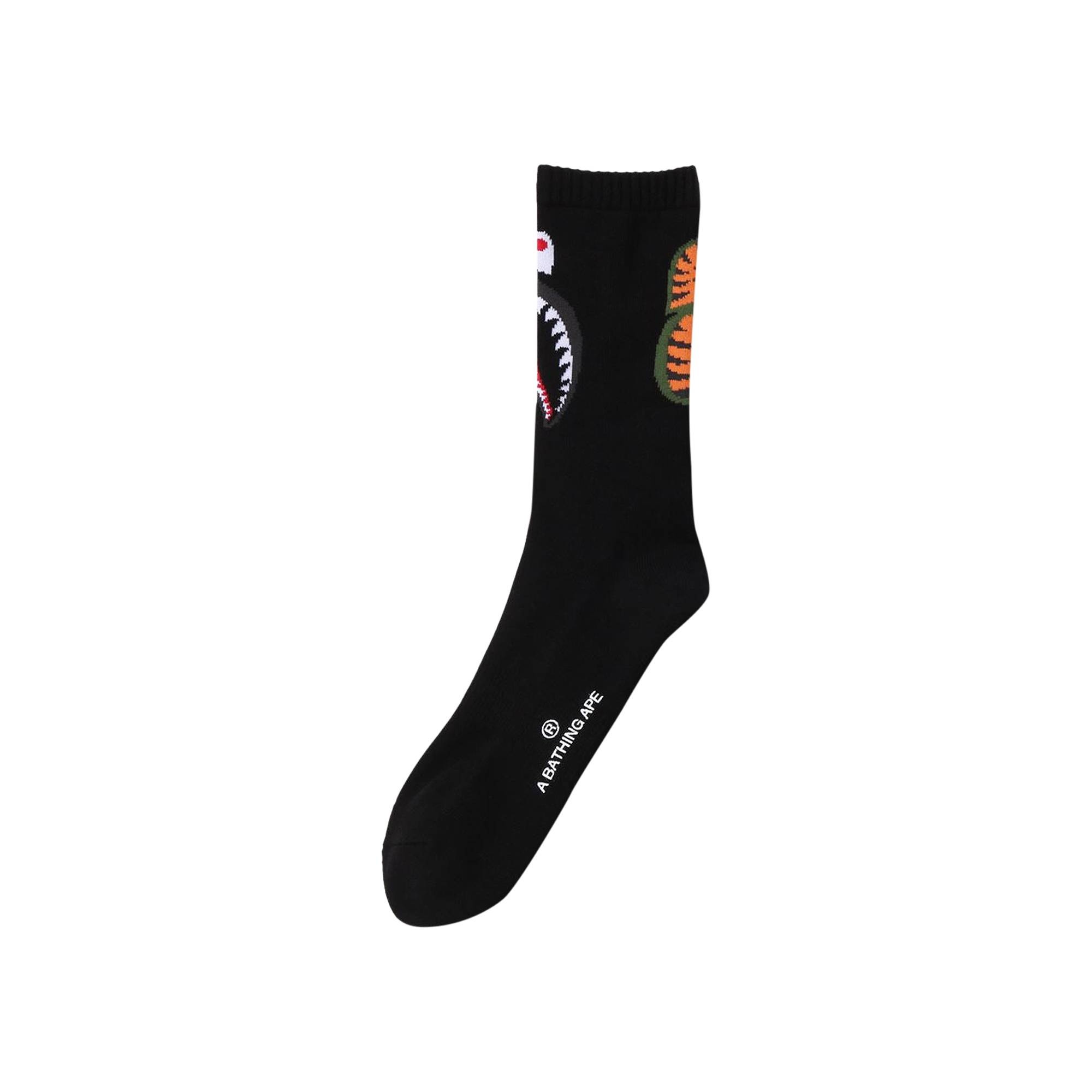 BAPE Shark Socks 'Black' - 1