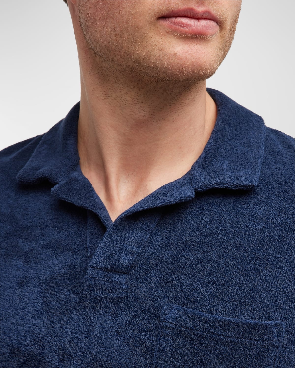 Men's Cotton Terry Polo Shirt - 6
