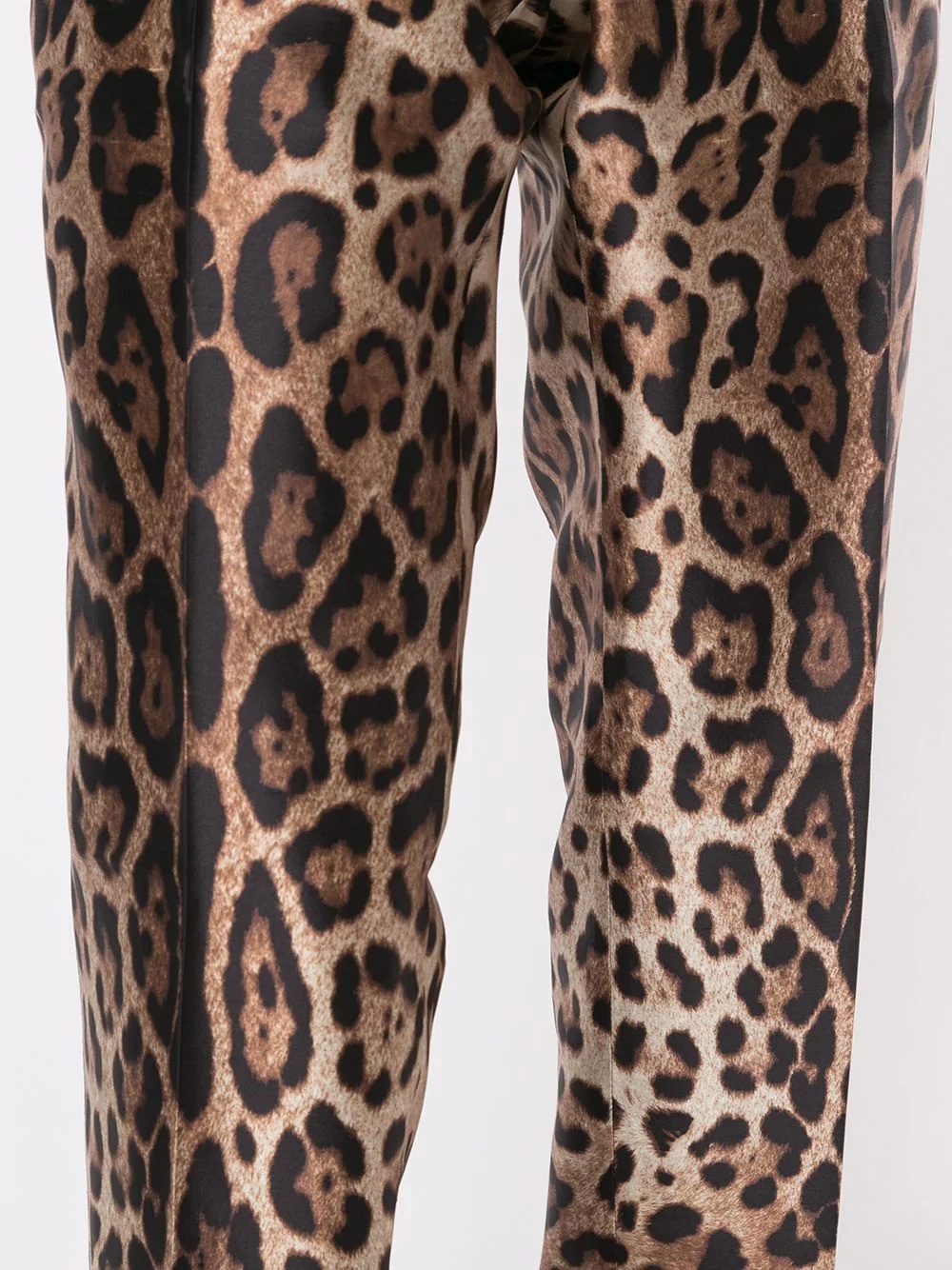 leopard print slim-fit trousers - 5