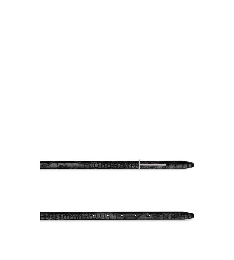 TOM FORD PRINTED CROC SLIM T BELT outlook