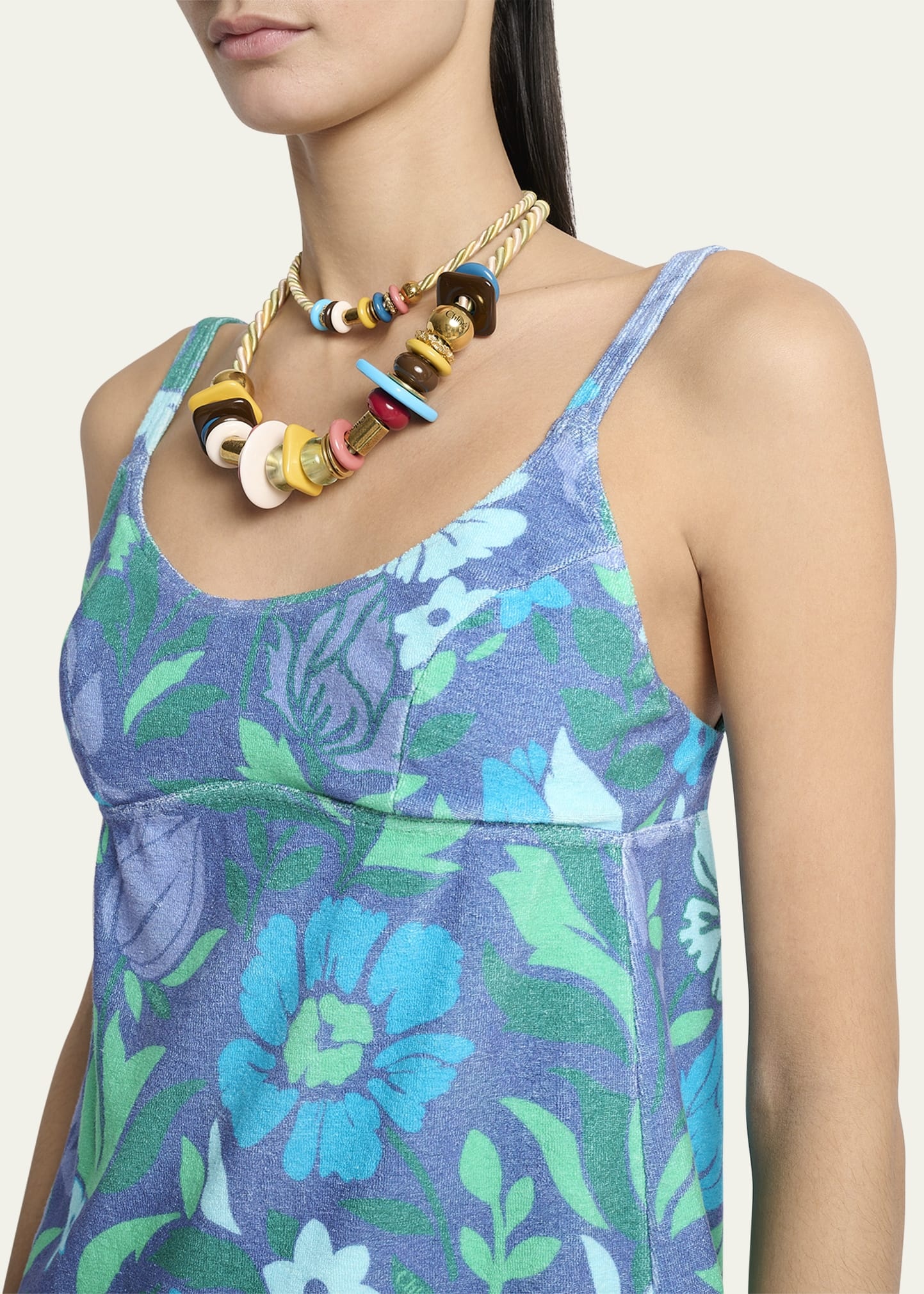 Floral-Print Empire Mini Dress - 5