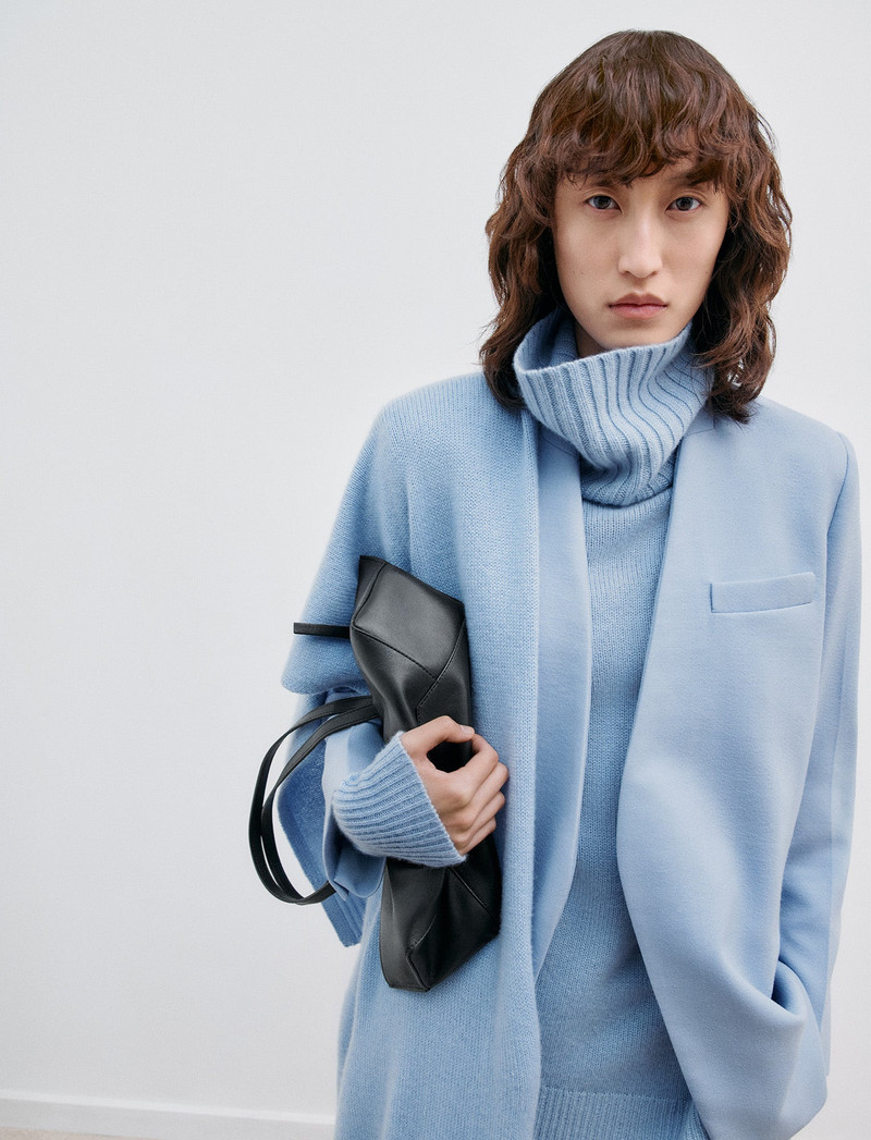 Open Cashmere High Neck Jumper 6