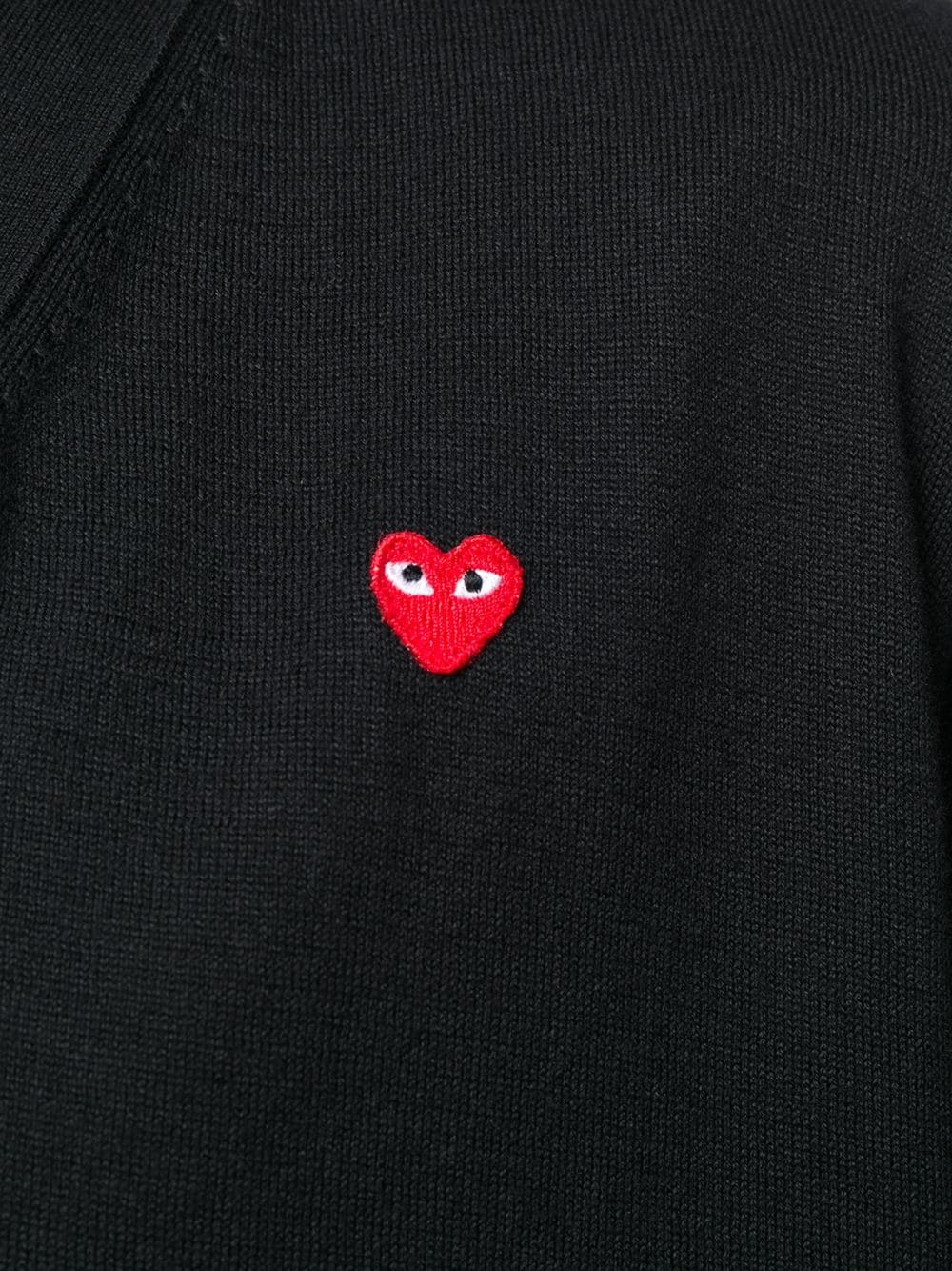 Heart logo V-neck cardigan - 5
