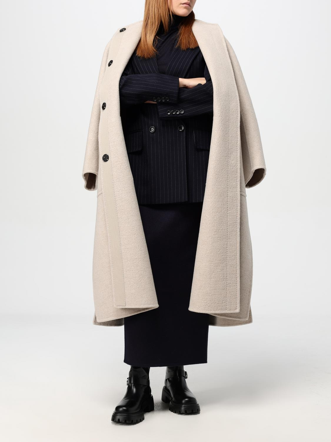 Max Mara Coat Woman Brown - 2