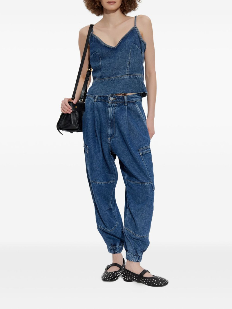 ALLSAINTS spaghetti-strap denim top outlook