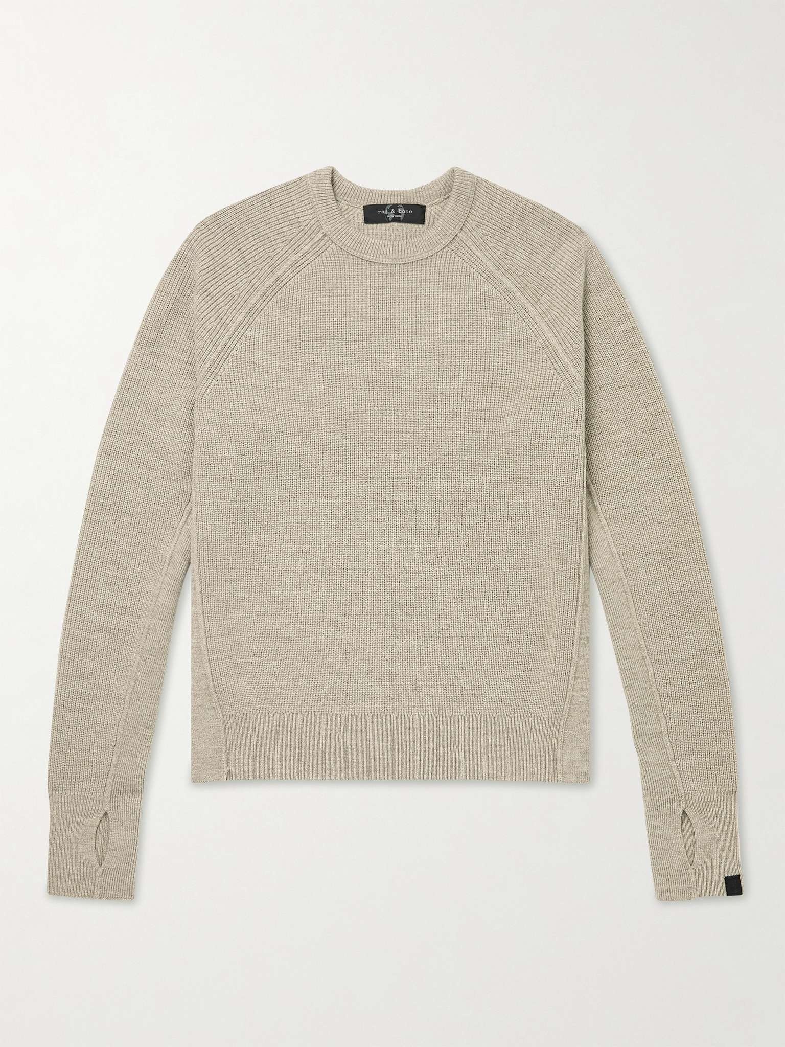 Ribbed Merino Wool Sweater - 1