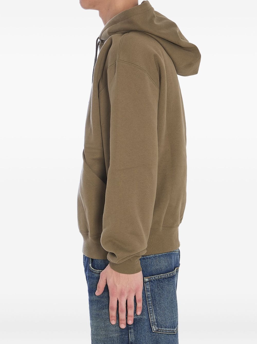 logo-embroidered hoodie - 3