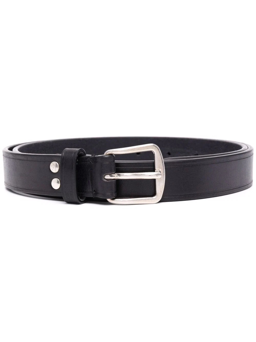 leather buckle belt - 1