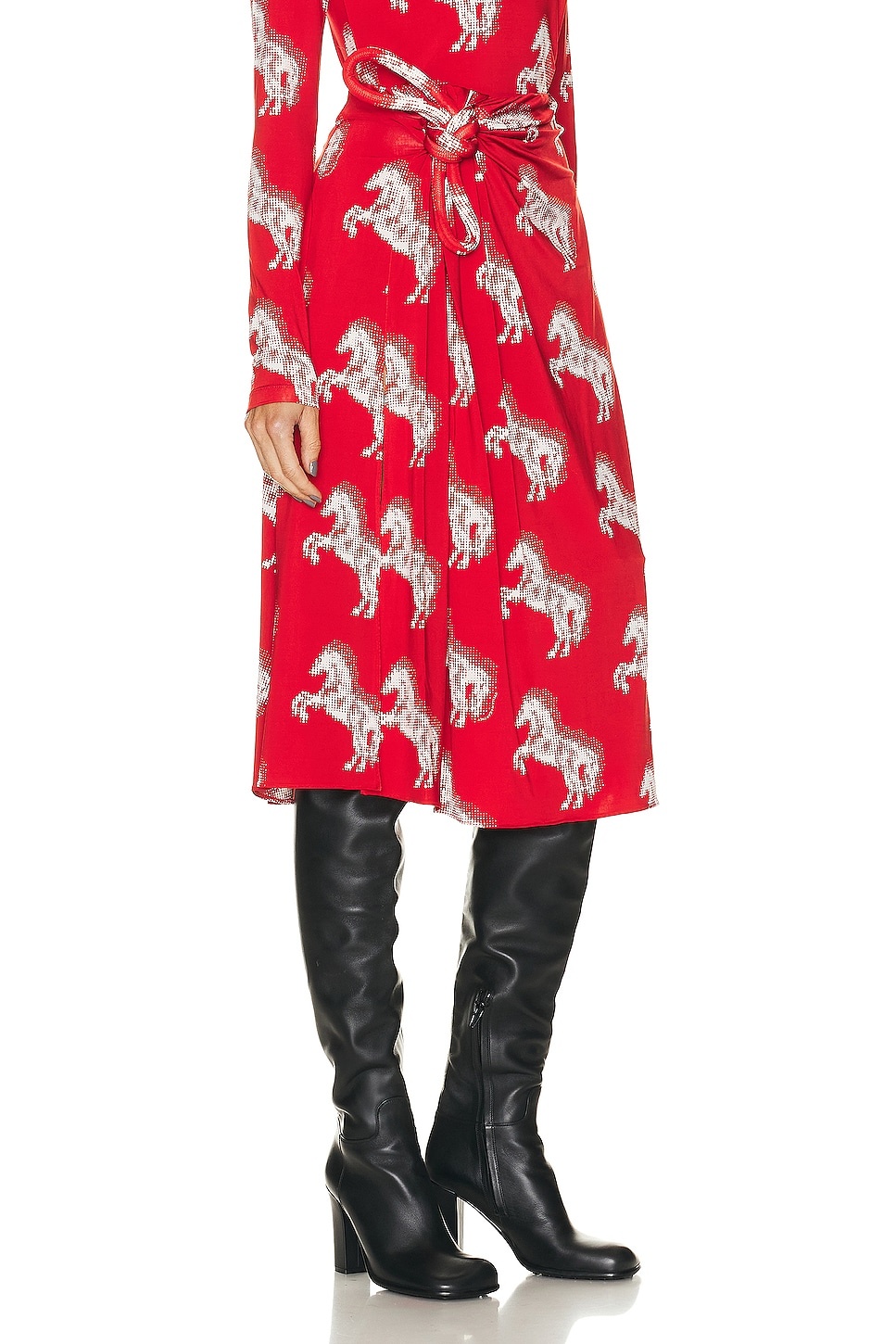 Pixel Horses Bow Detailed Skirt - 2