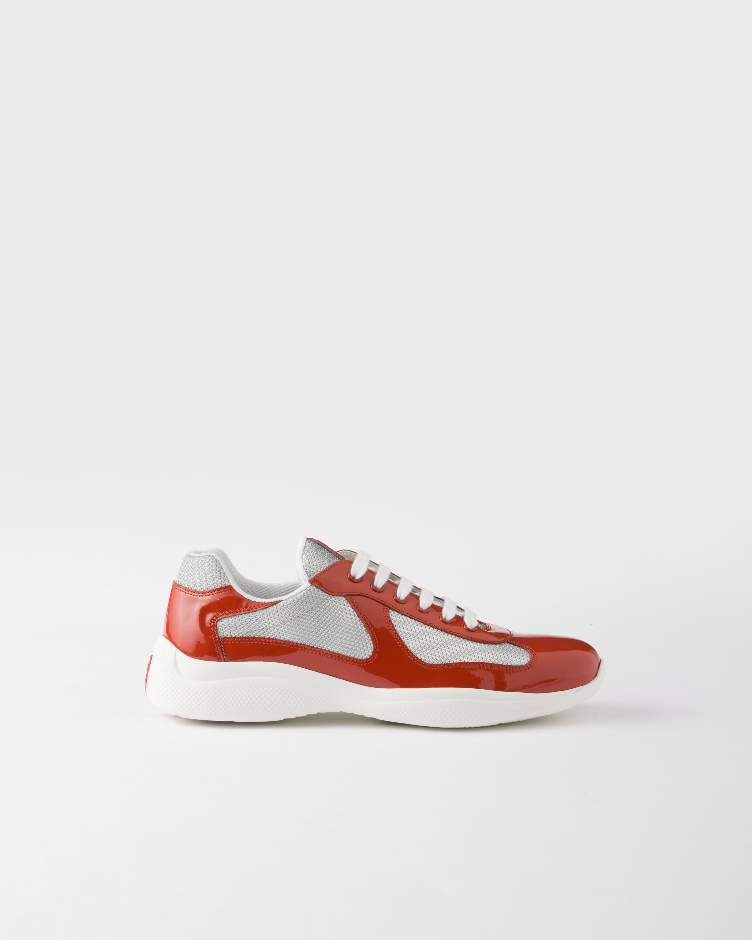 Patent leather and technical fabric Prada America's Cup sneakers - 2