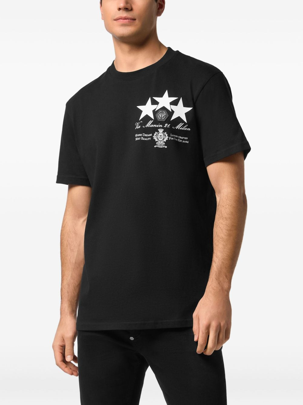 star-print T-shirt - 2