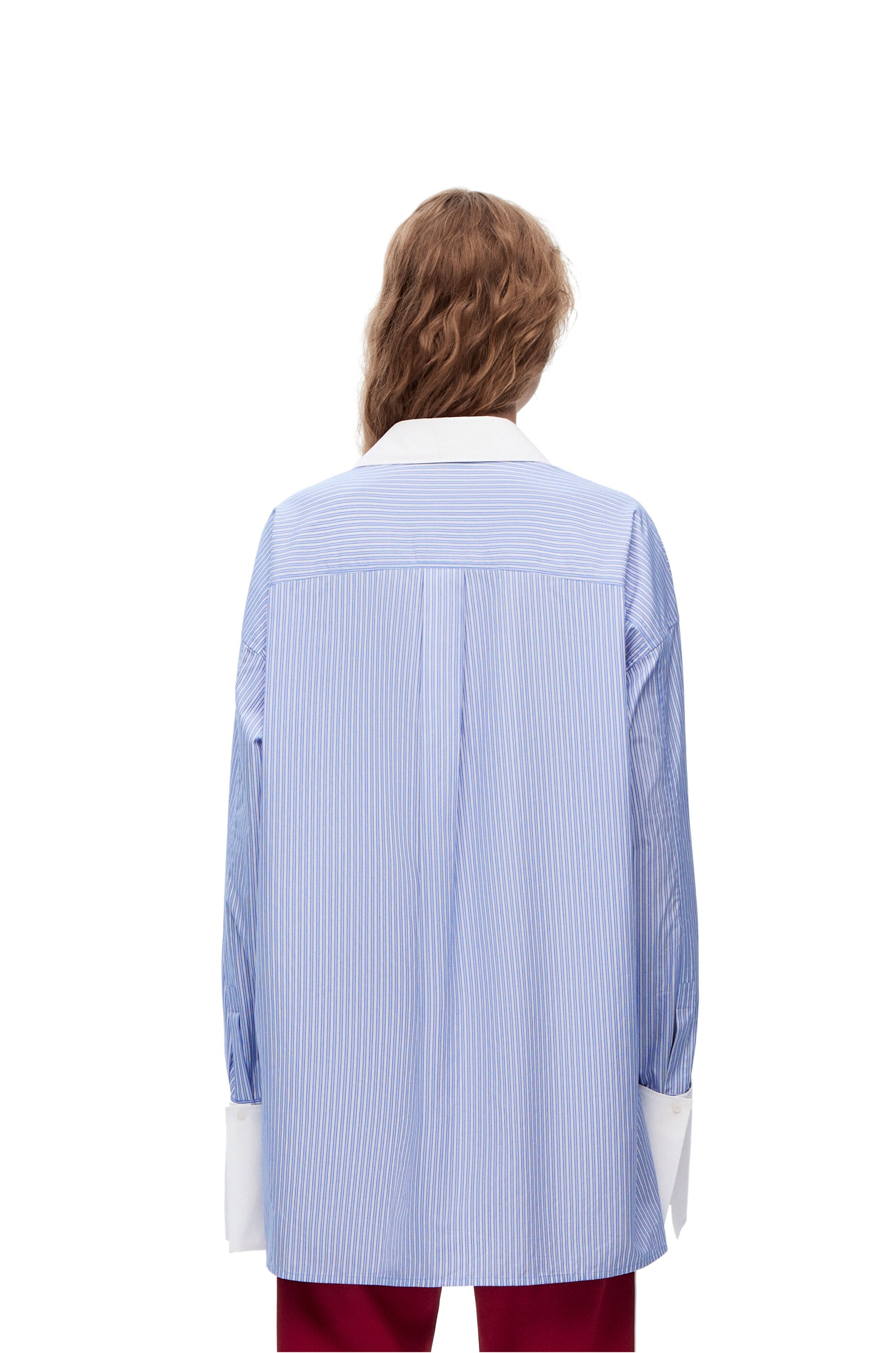 Stripe deconstructed shirt in cotton - 4