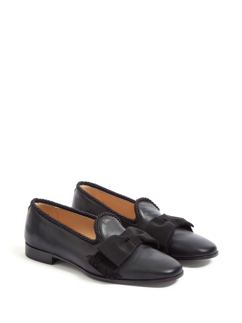 bow-detailing loafers - 2
