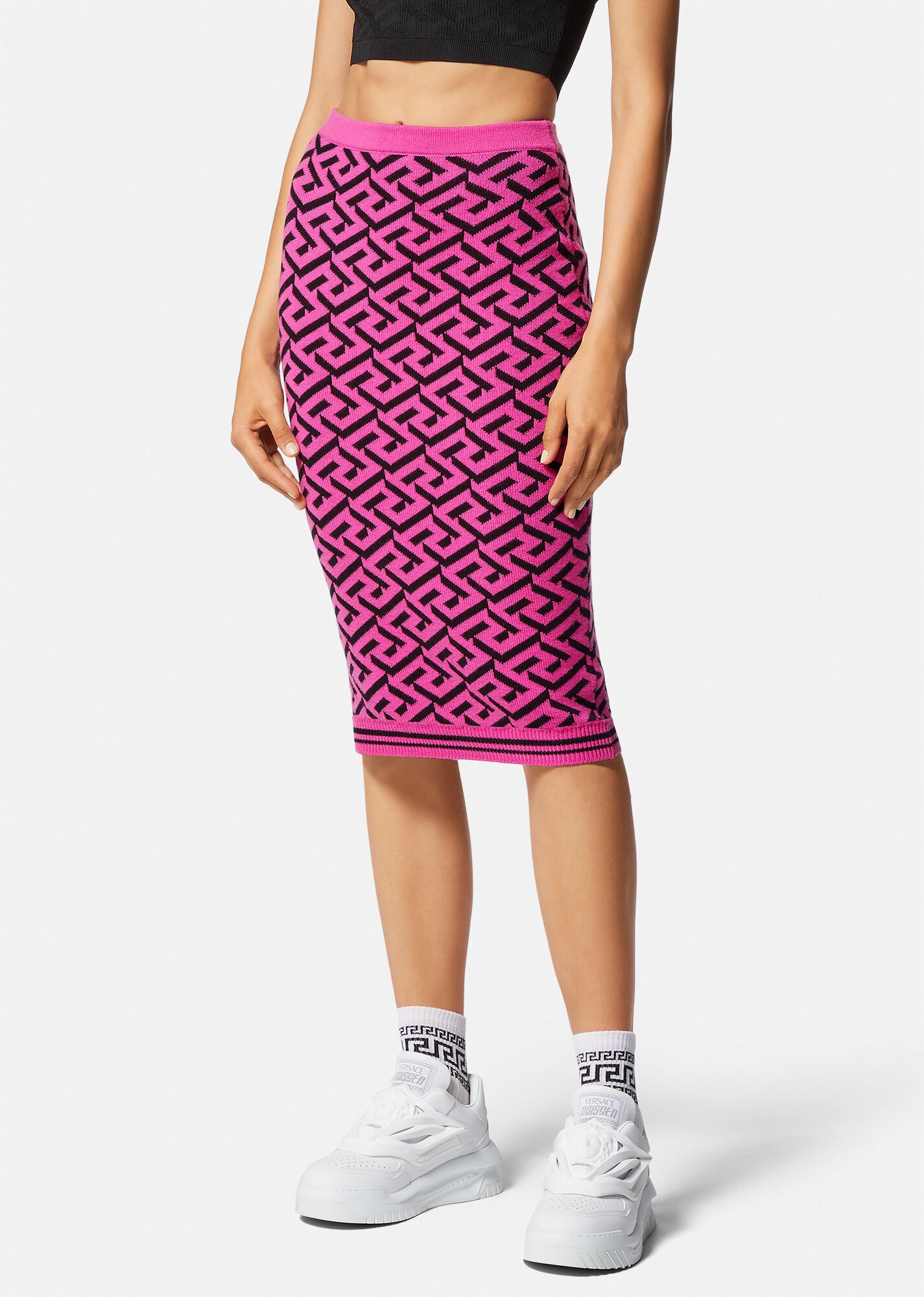 La Greca Jacquard Midi Skirt - 3