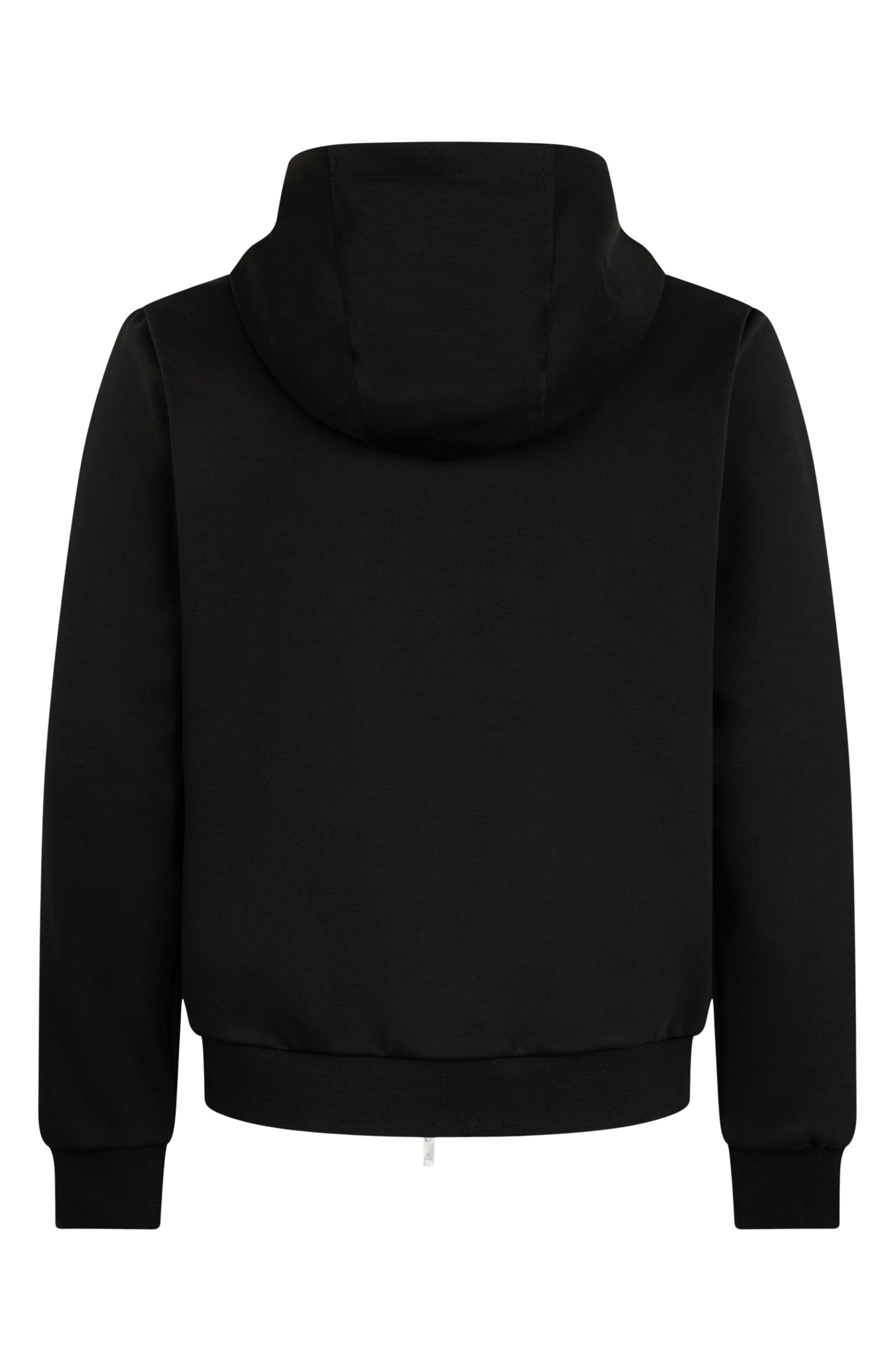 Moose Knuckles Garnier Air Down Hybrid Hooded Jacket in Black/Black at Nordstrom - 5