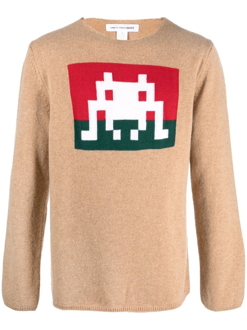 Space Invaders graphic-knit jumper - 1