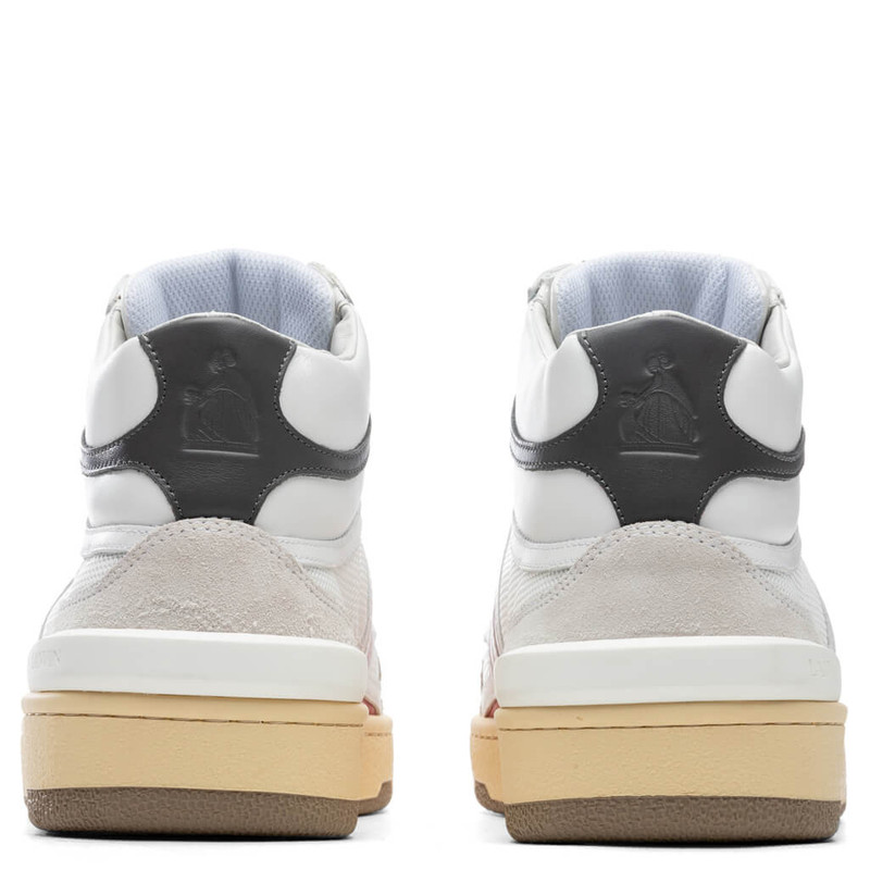 Lanvin LANVIN CLAY HIGH TOP SNEAKERS - WHITE/RED outlook