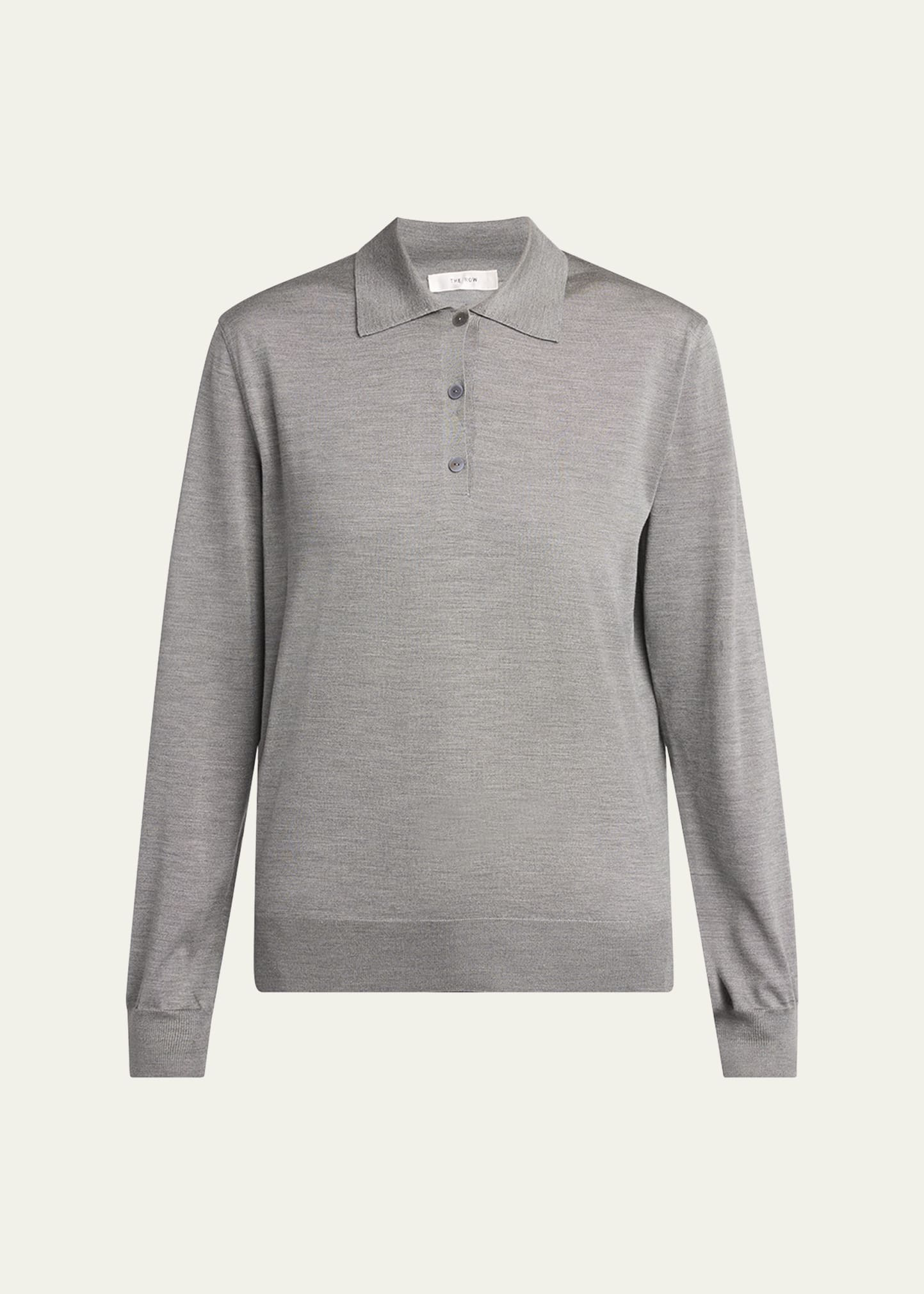 Lilienne Silk Polo Sweater - 1