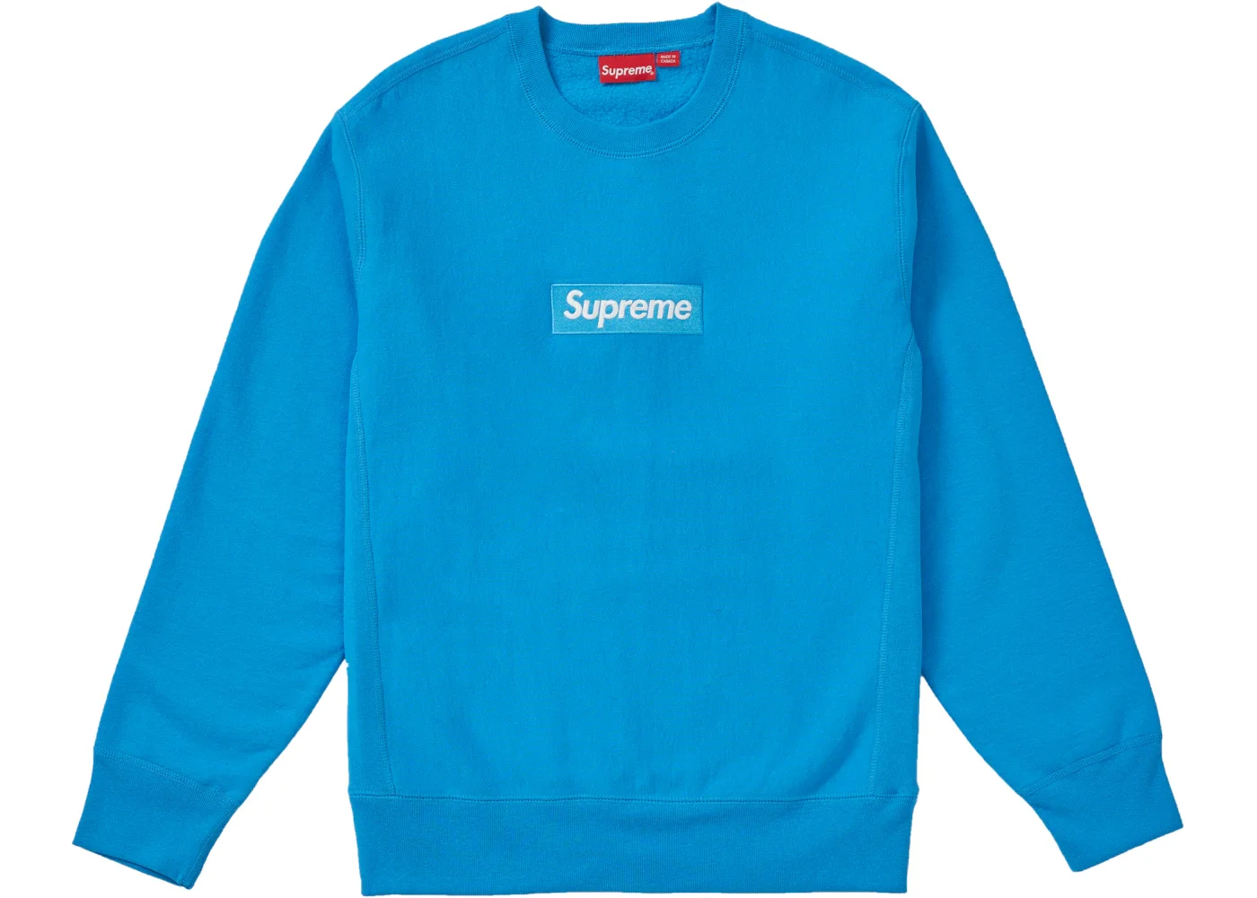 Supreme Box Logo Crewneck (FW18) Bright Royal - 1