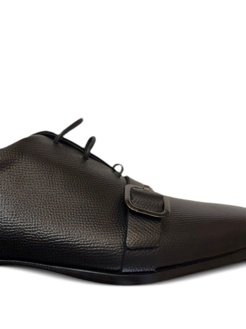Tod's leather buckle-strap oxford shoes outlook