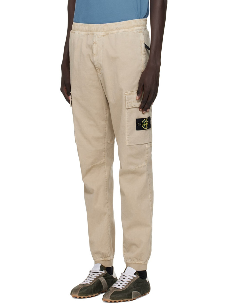 Stone Island Beige 3100033 Stretch Organic Broken Twill Cotton Cargo Pants outlook