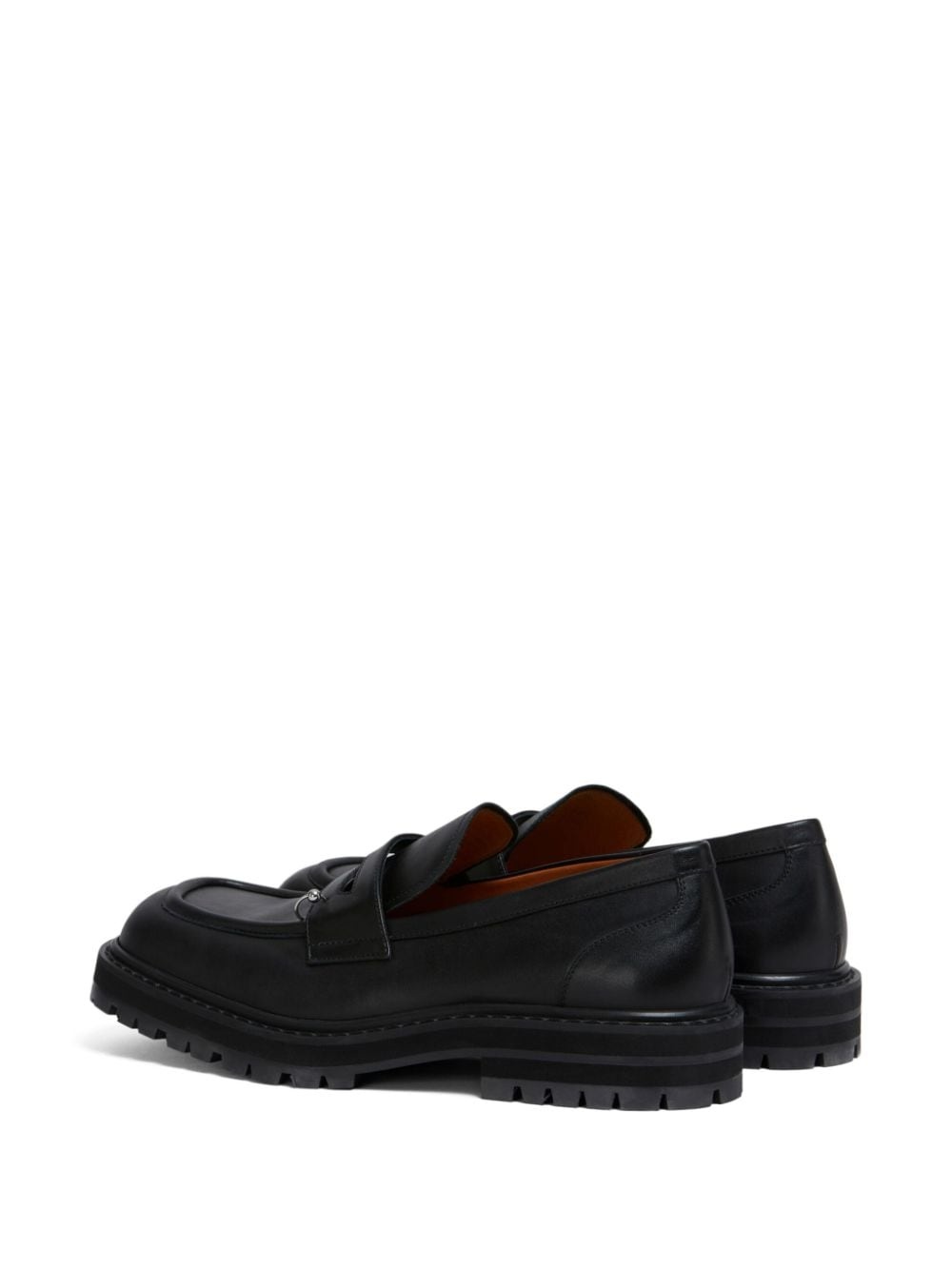 ring embellishment loafers - 3