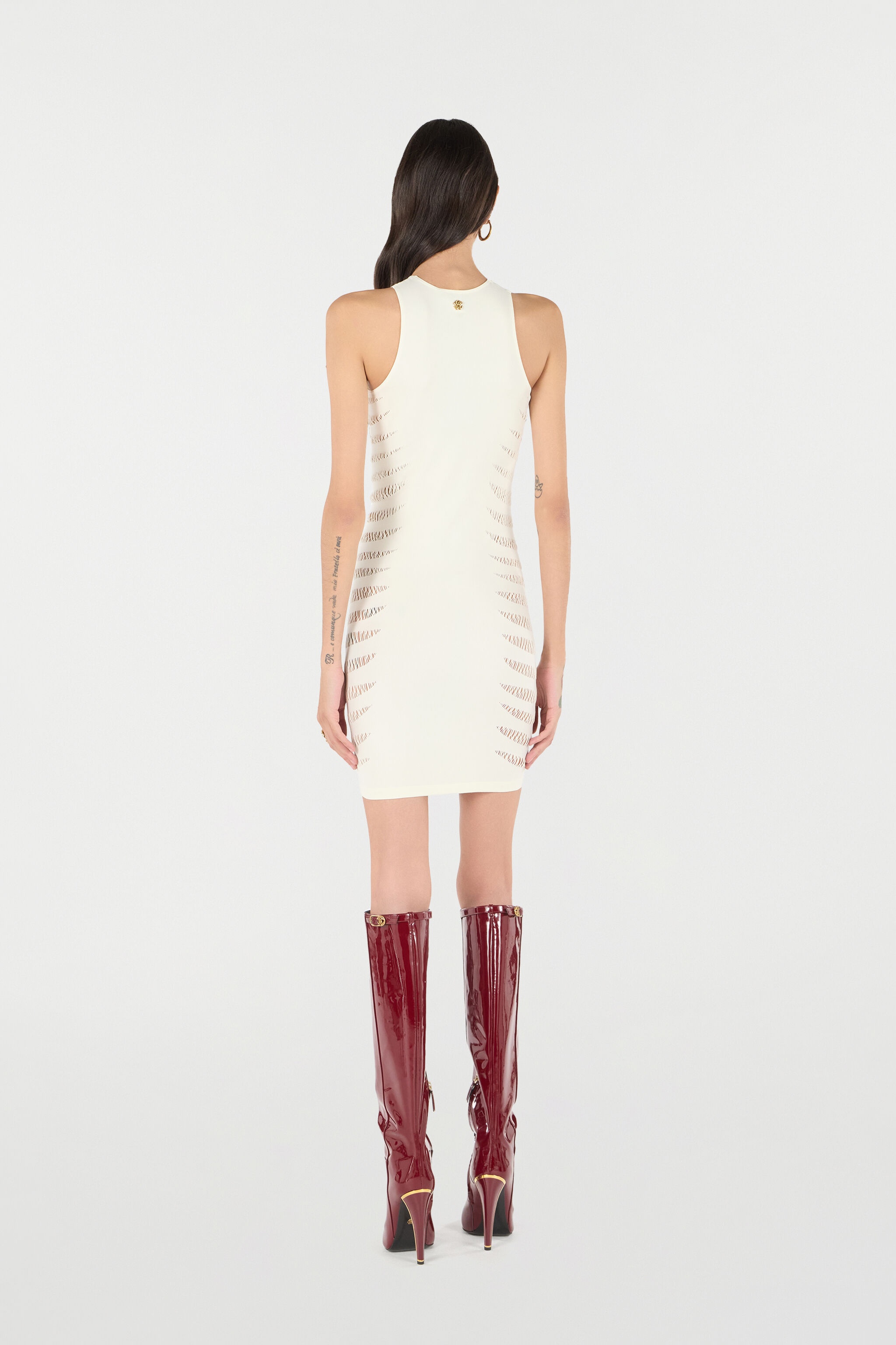 Dress With Openwork Zebra Pattern 4