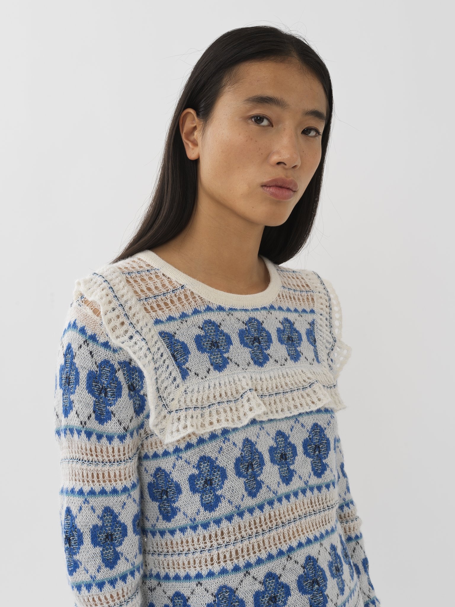 RUFFLED SWEATER - 2