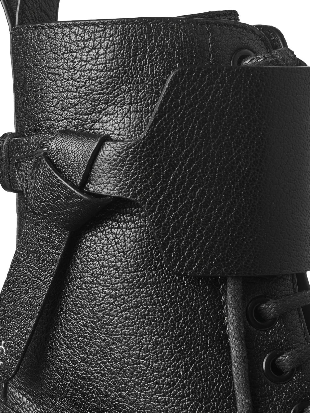 Rosabel leather lace-up combat boots - 4