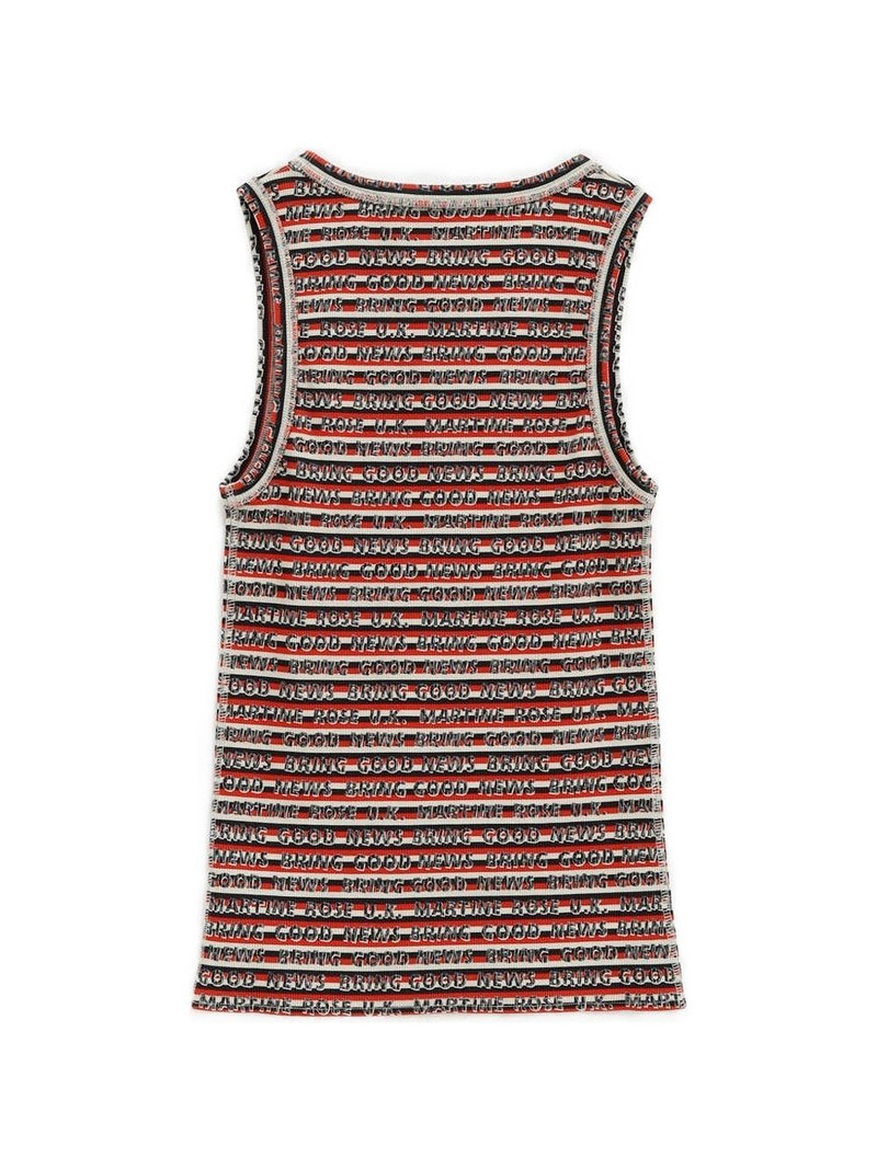 Martine Rose striped-pattern vest outlook