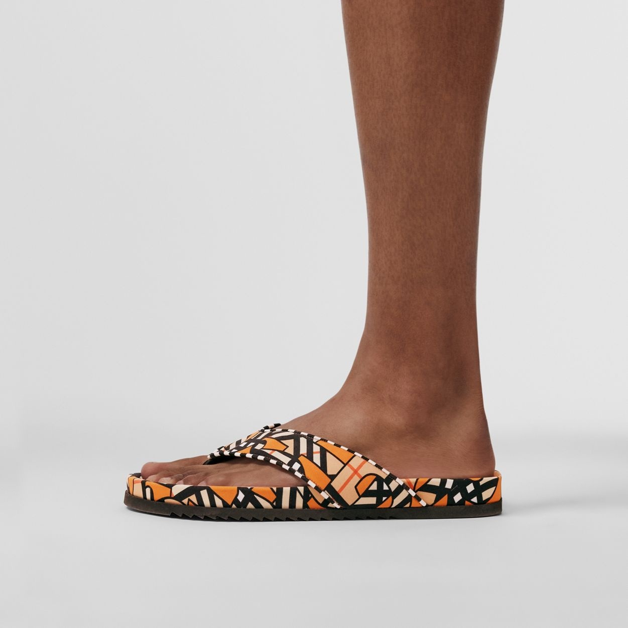 Monogram Print Neoprene Sandals - 4