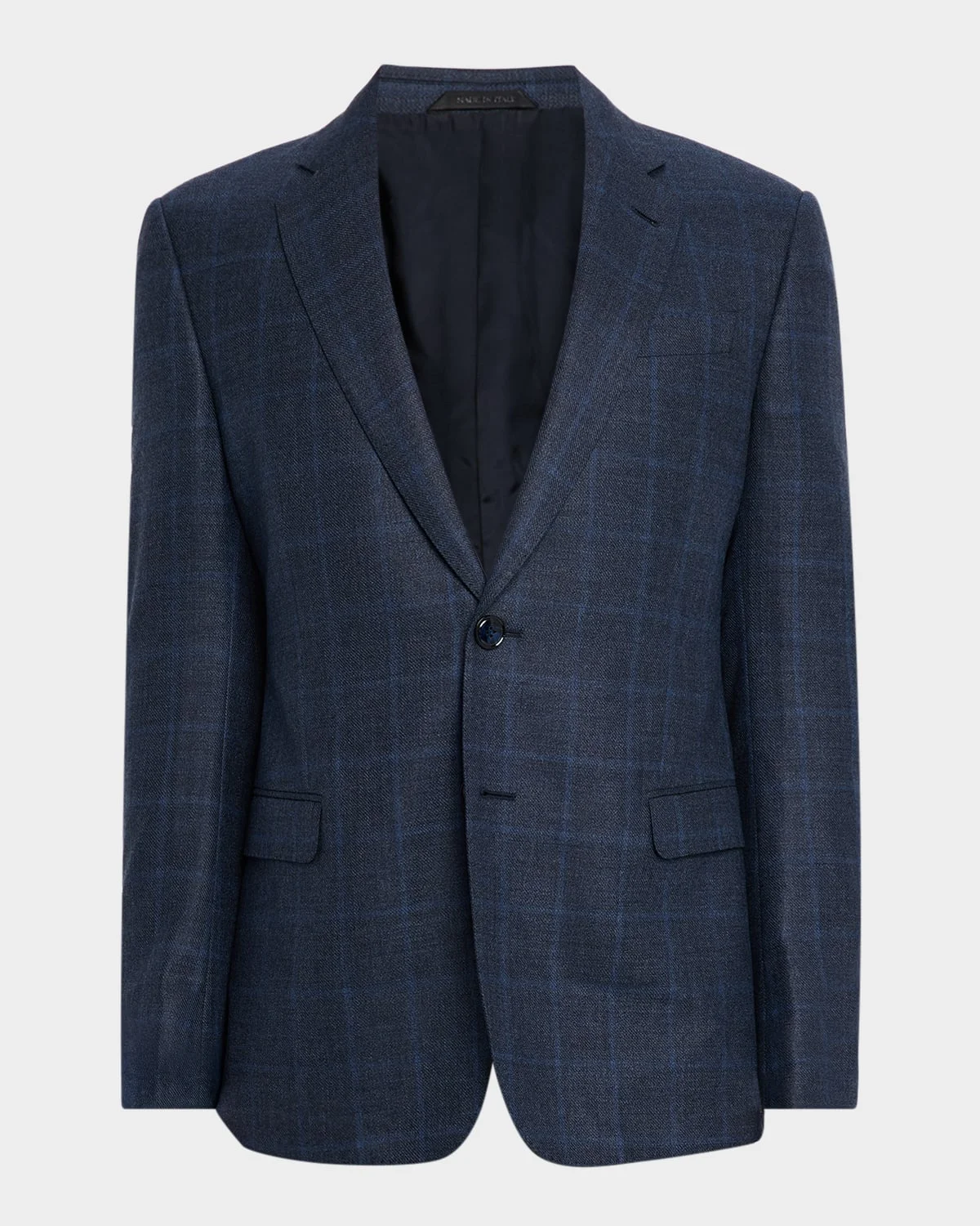 Men's Subtle Grid Wool Blend Sport Coat - 1