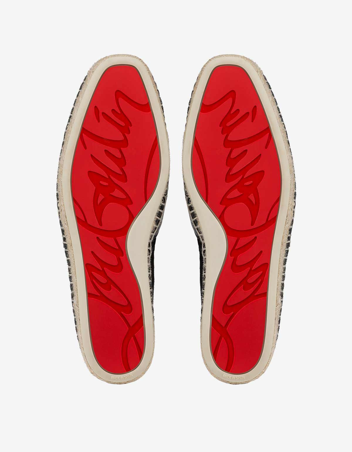 Christian Louboutin Chambespadrille Flat Black Espadrilles - 5