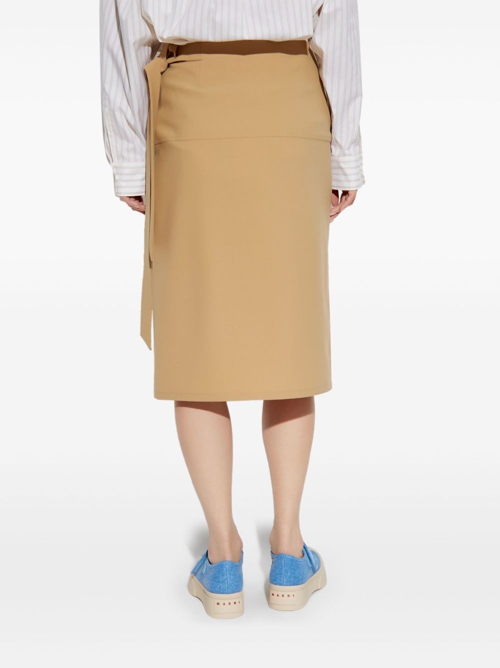 wrap tie skirt - 4