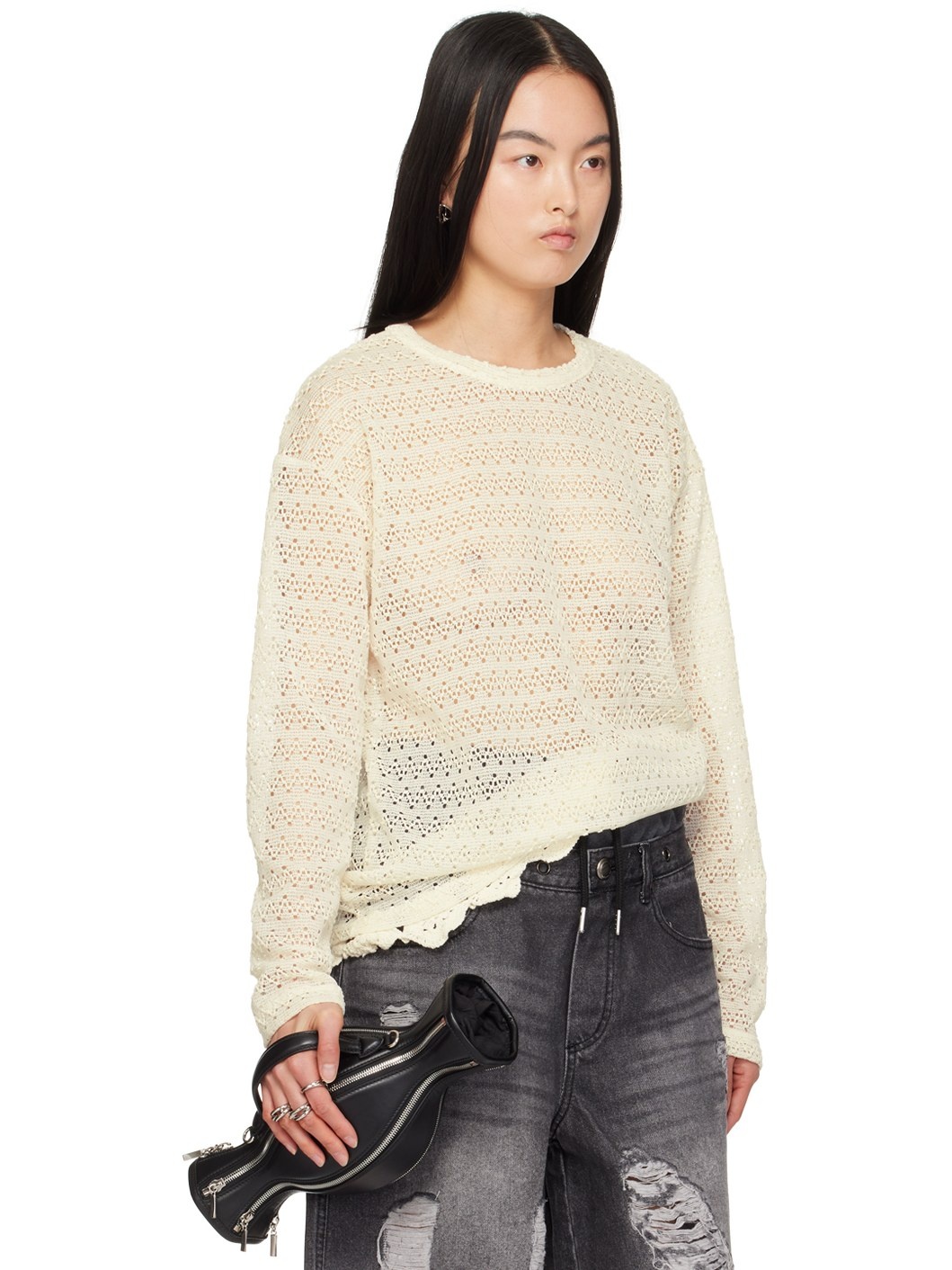 Off-White Flower Garden Sweater - 2