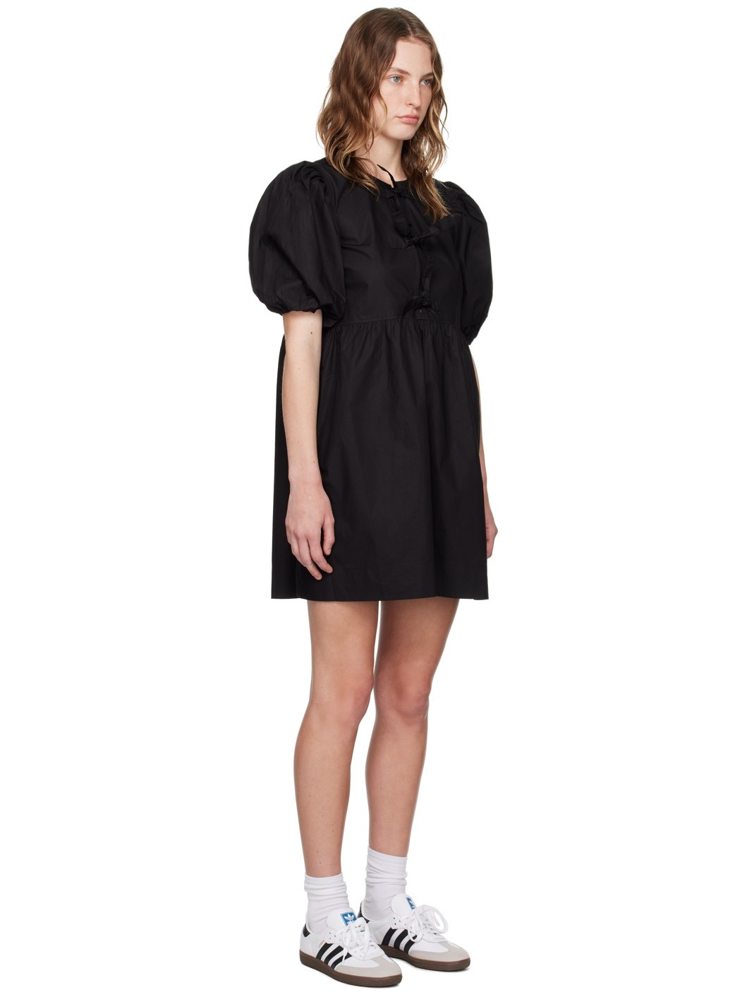 Black Tie String Minidress - 2