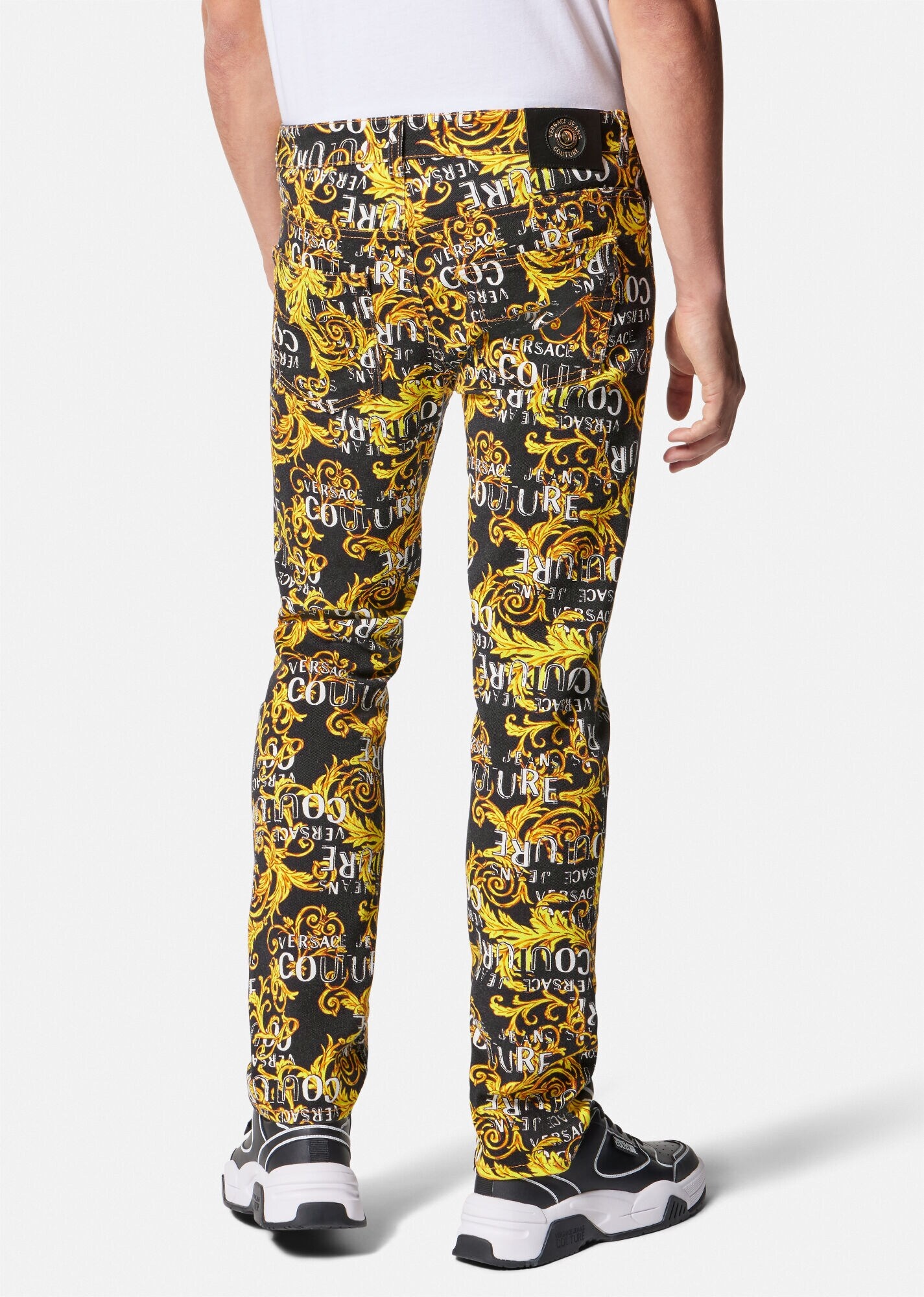Logo Couture Slim-Fit Jeans - 4