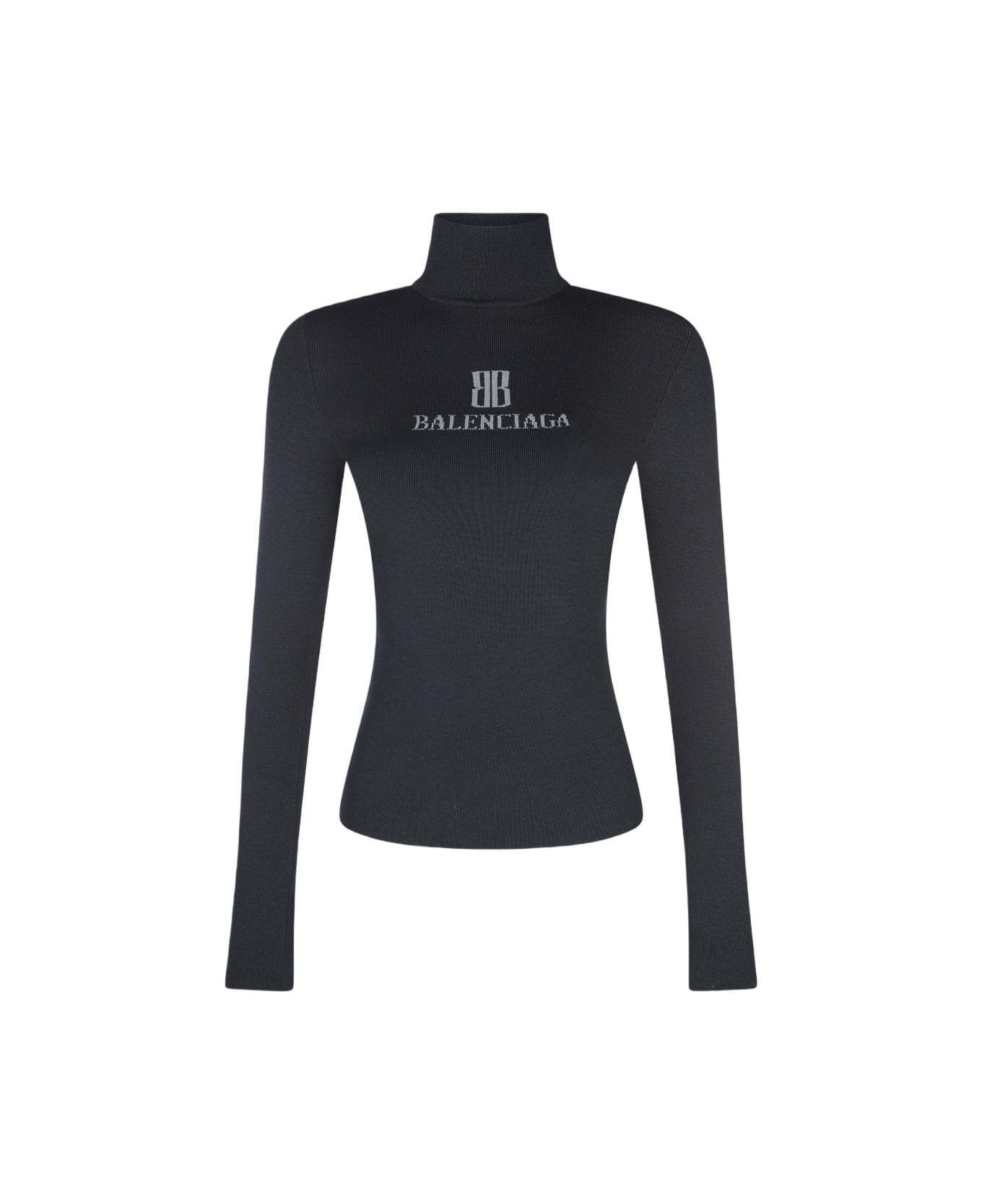 Black Viscose Knitwear - 1