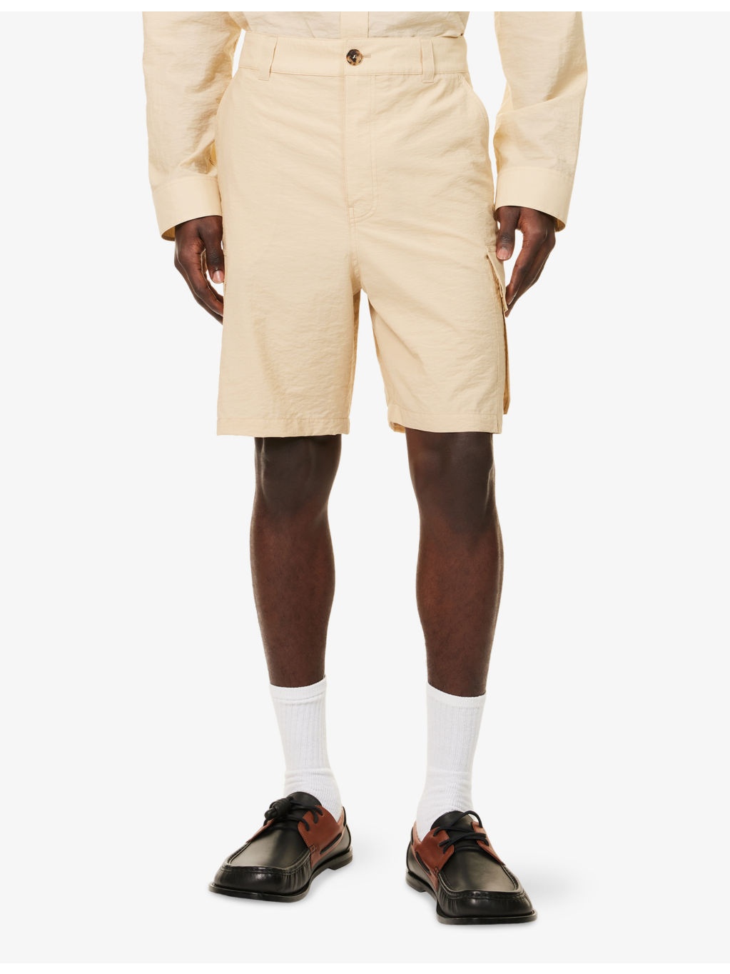 Loewe x Paula's Ibiza Multi-Pockets Cotton-Blend Shorts - 3