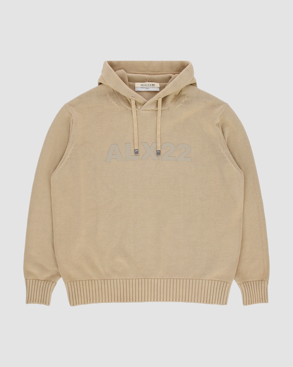 TREATED LOGO KNIT HOODED SWEATER - 8
