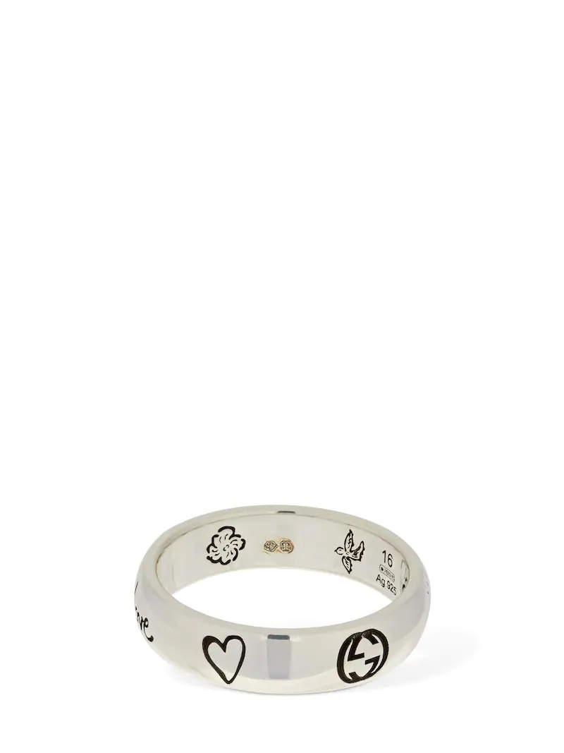 "BLIND FOR LOVE" BAND RING - 4
