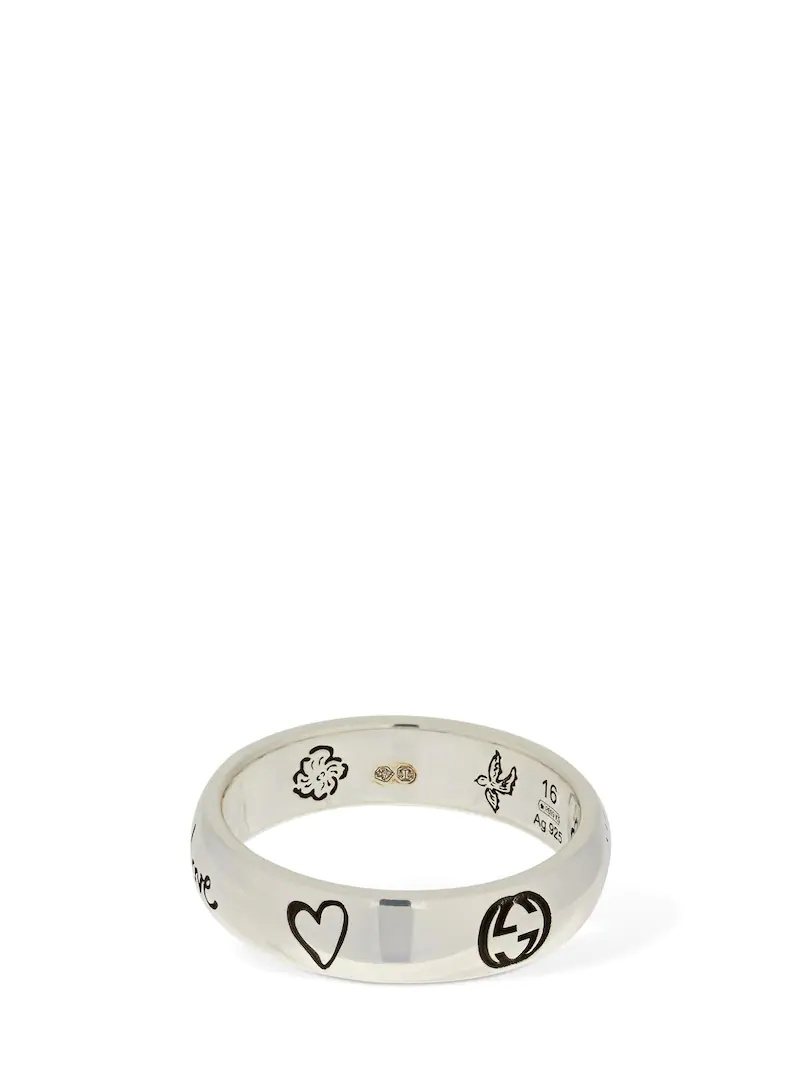 "BLIND FOR LOVE" BAND RING - 3