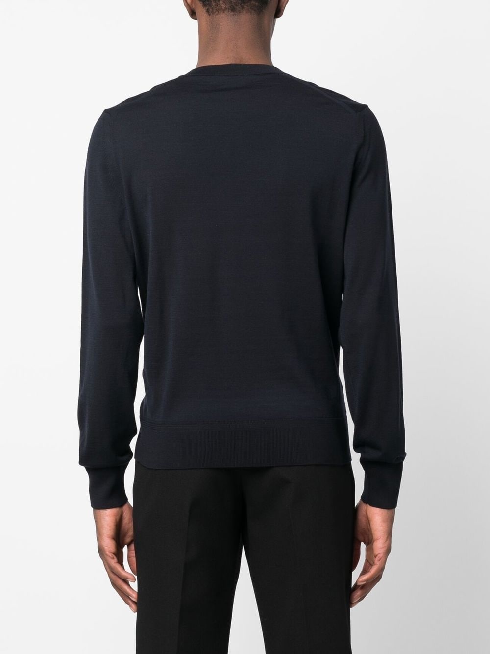 V-neck wool jumper - 4