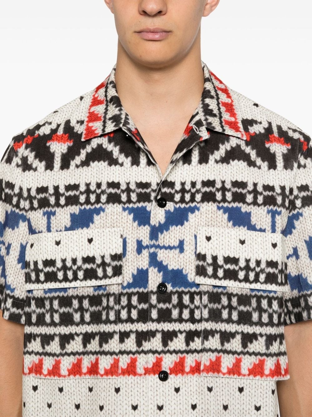 abstract-pattern shirt - 5