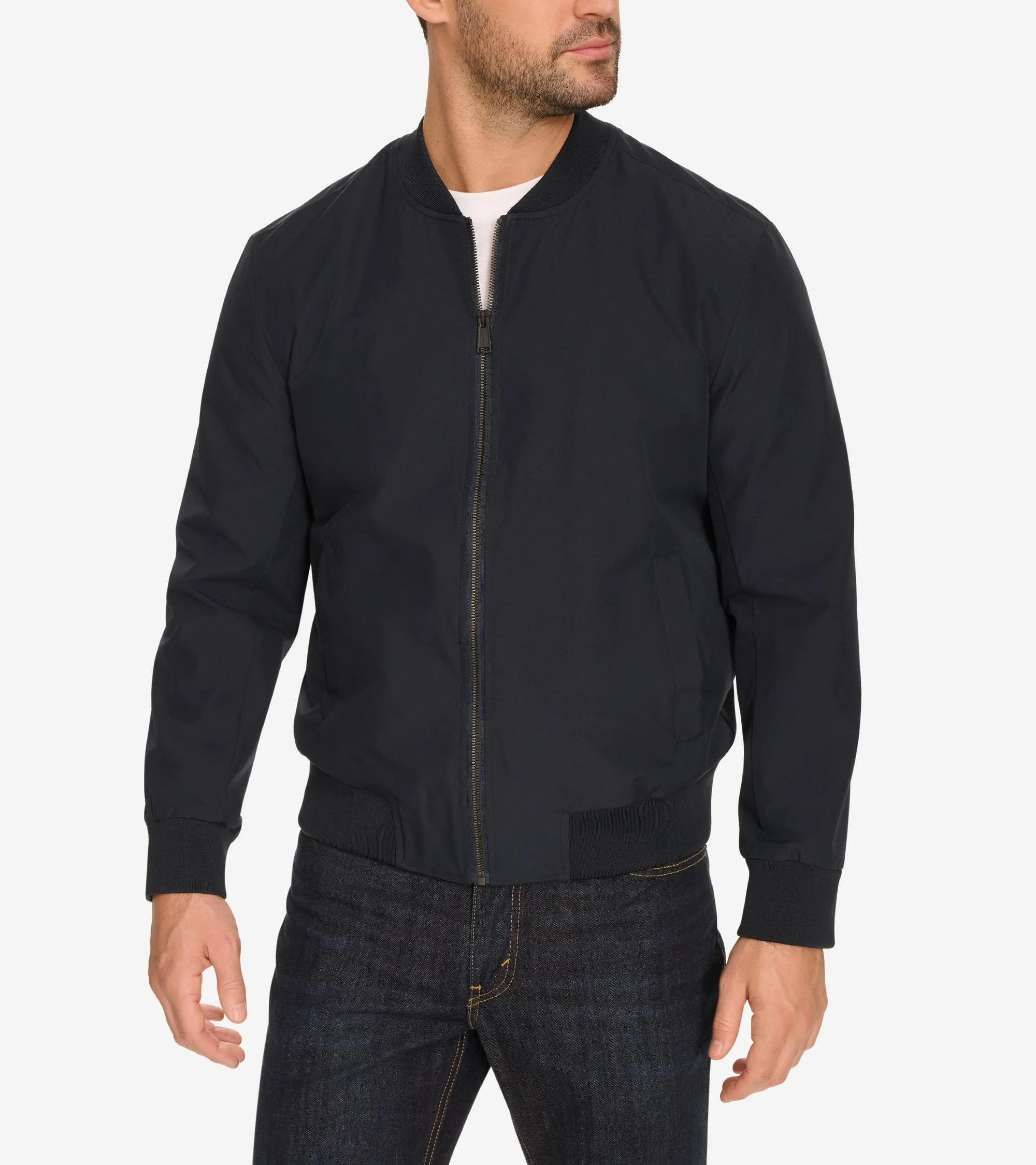 Men's Nylon Bomber Jacket - 1